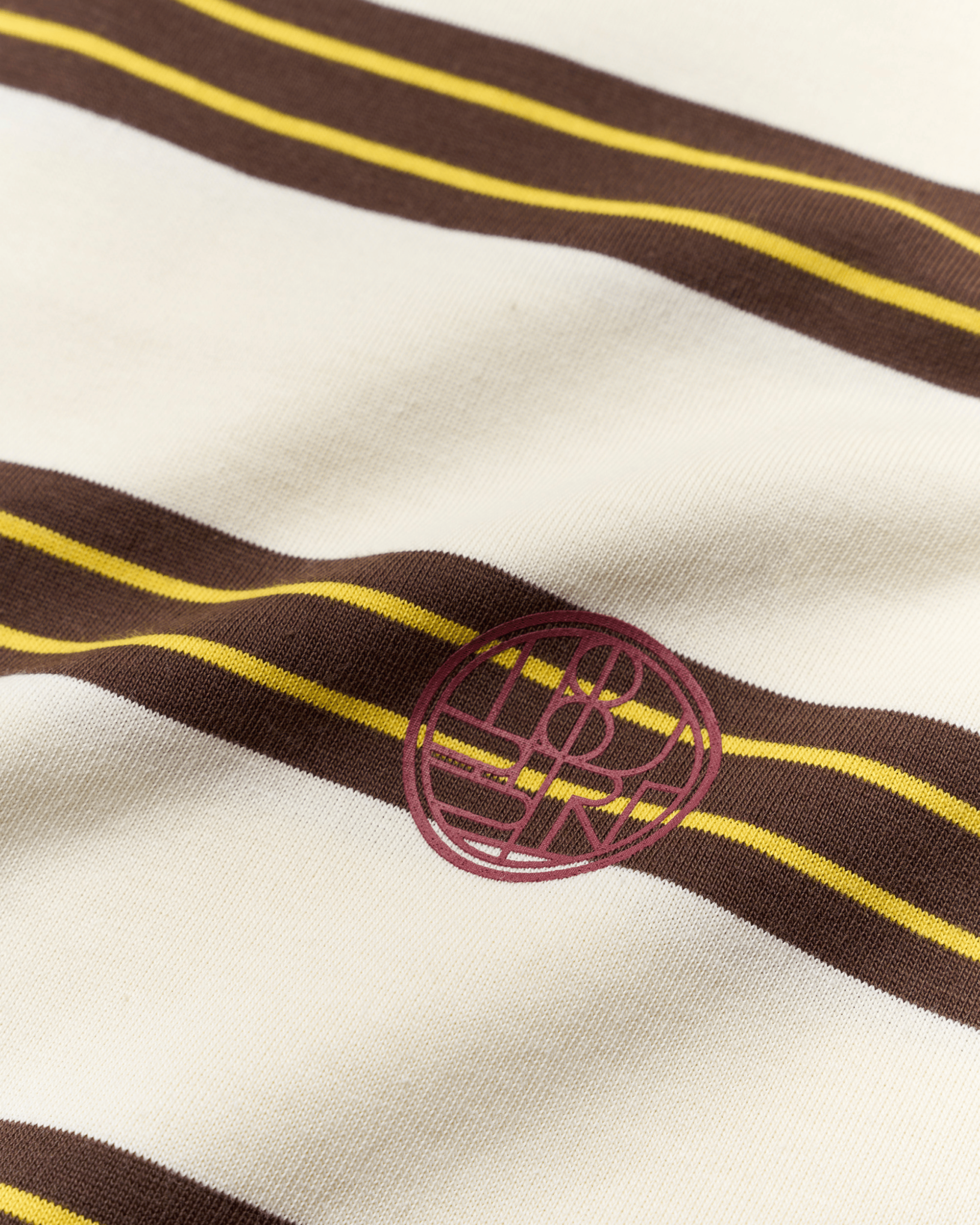 Woodbird Female WBNiro SS Zip Polo T-Shirts Brown-Off White