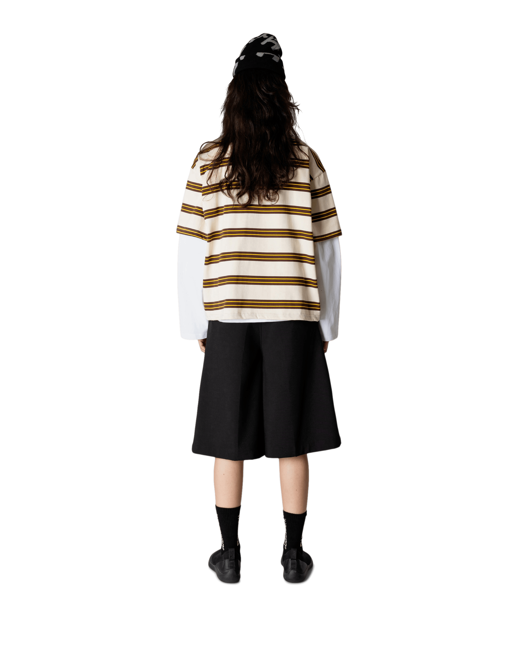 Woodbird Female WBNiro SS Zip Polo T-Shirts Brown-Off White