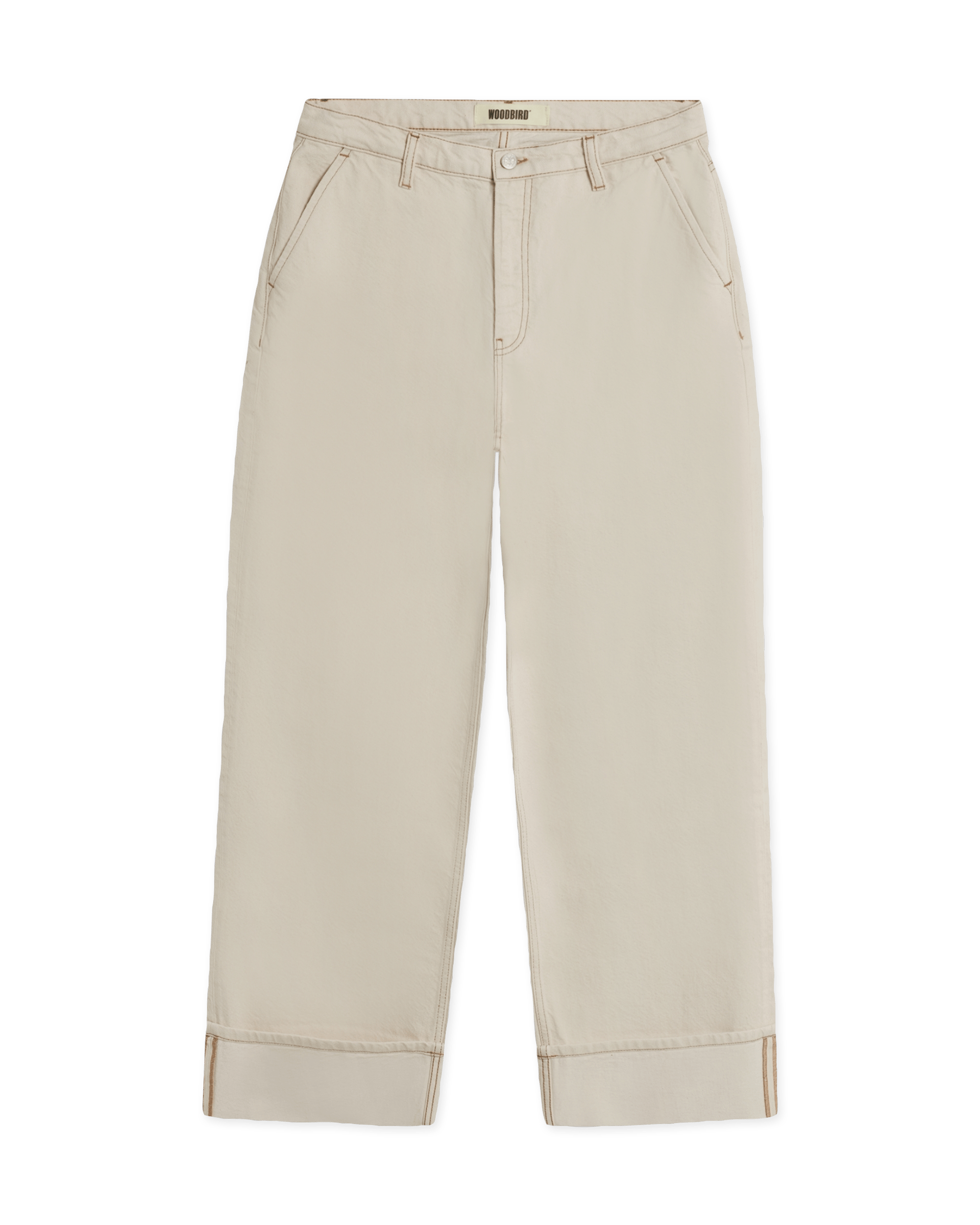 Woodbird Female WBNoel Fold Jeans Pants Off White
