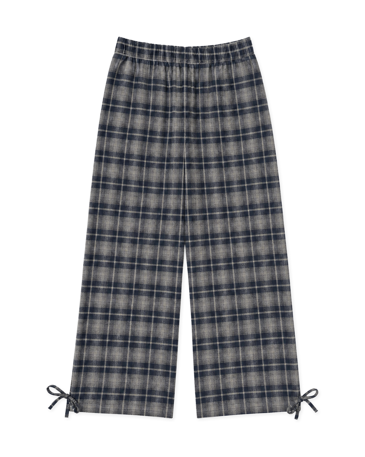 Woodbird Female WBNuki Check Pant Pants Mid Blue