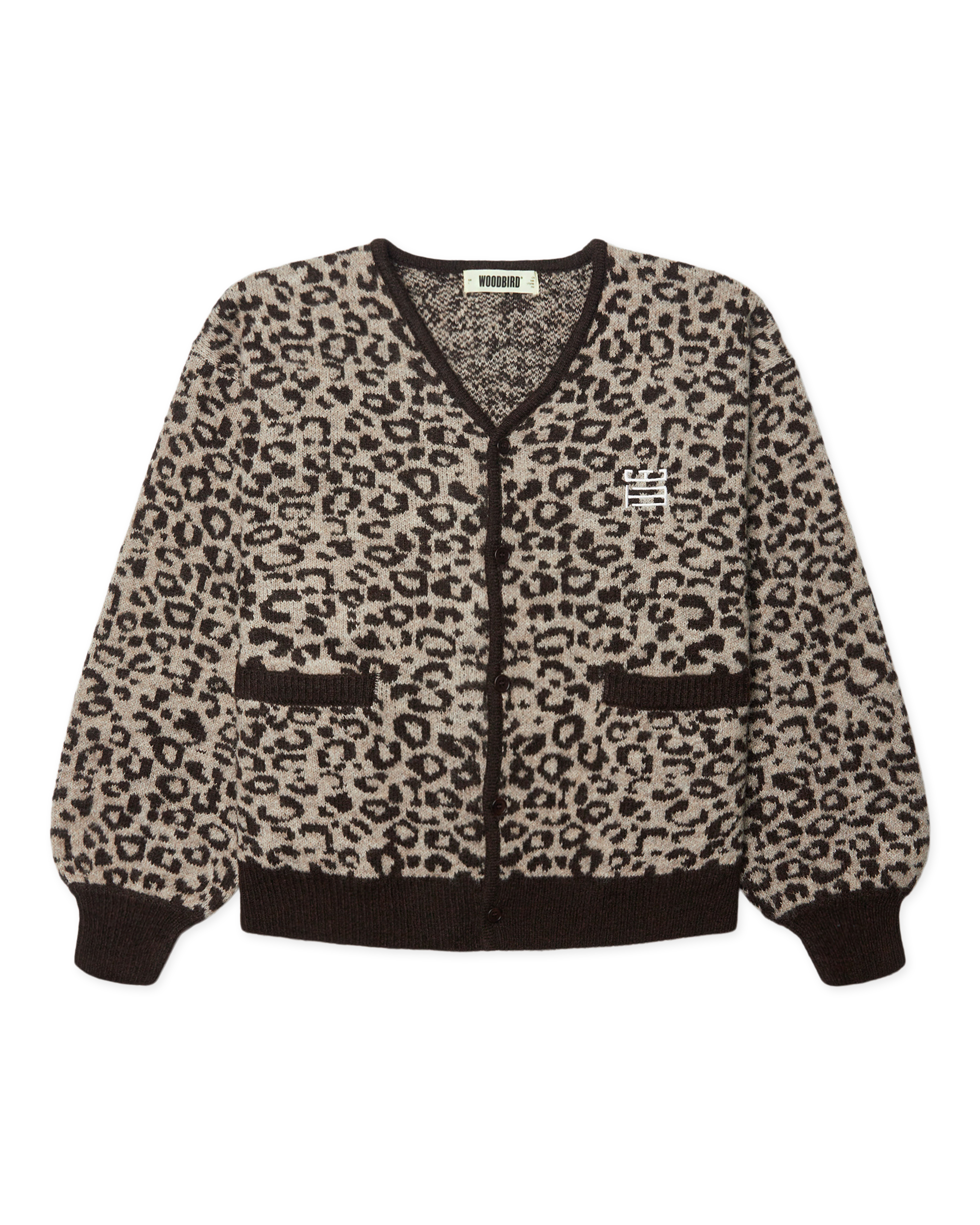 Woodbird WBOni Leo Cardigan Knits Sand-Fudge