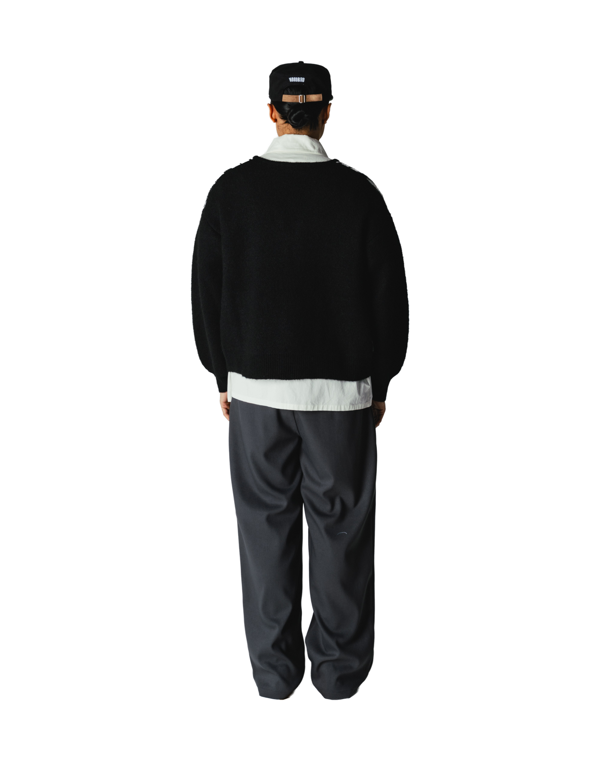 Woodbird WBOni Zebra Zip Cardigan Knits Black-White