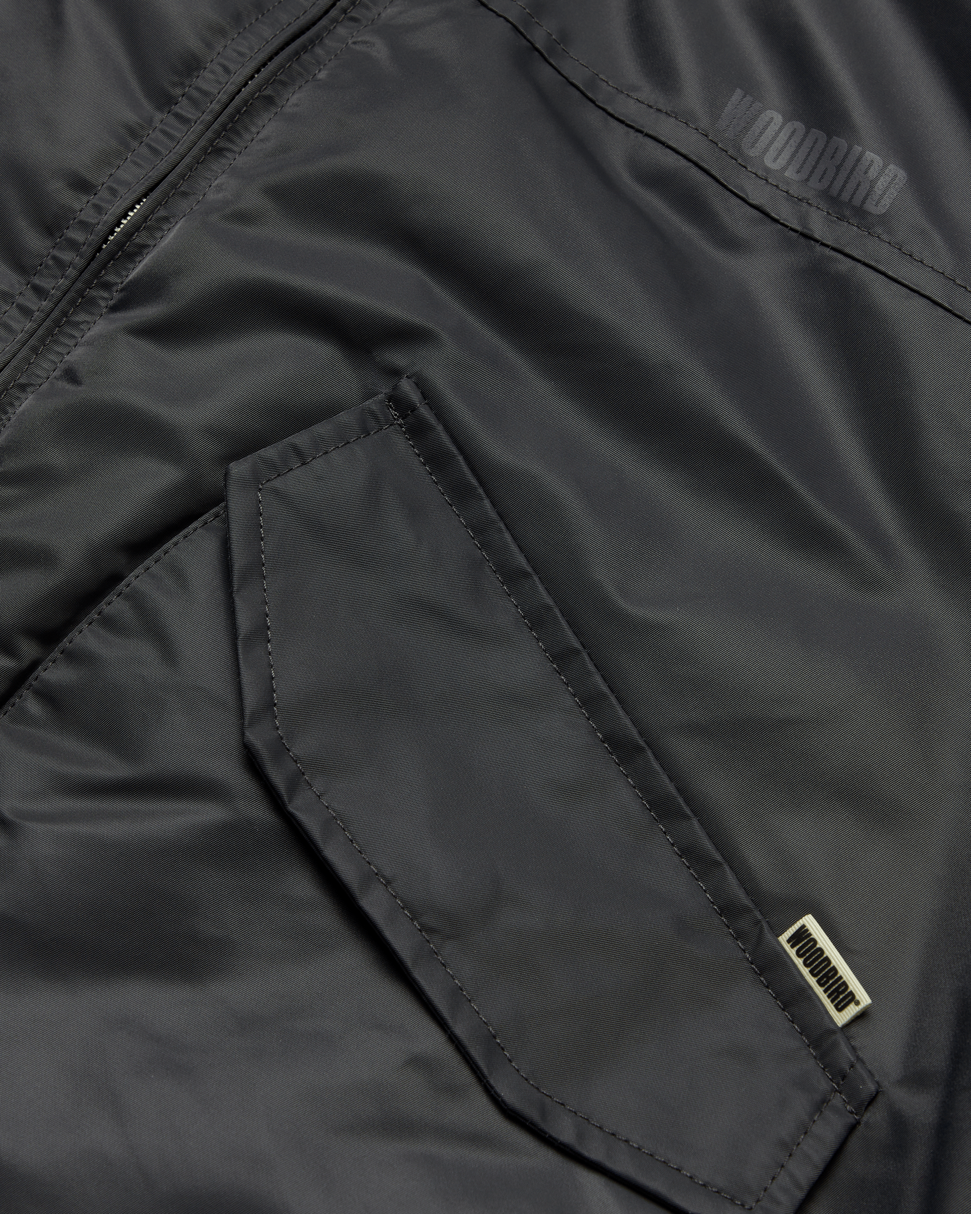 Woodbird WBOsamu Bomber Jacket Outerwear Antra Grey