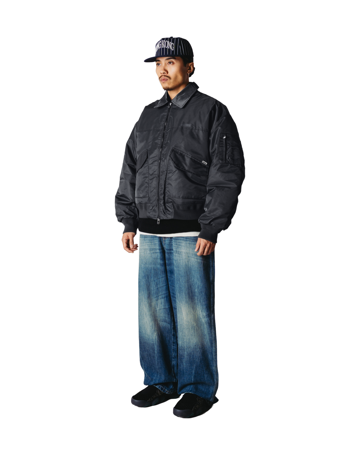 Woodbird WBOsamu Bomber Jacket Outerwear Antra Grey