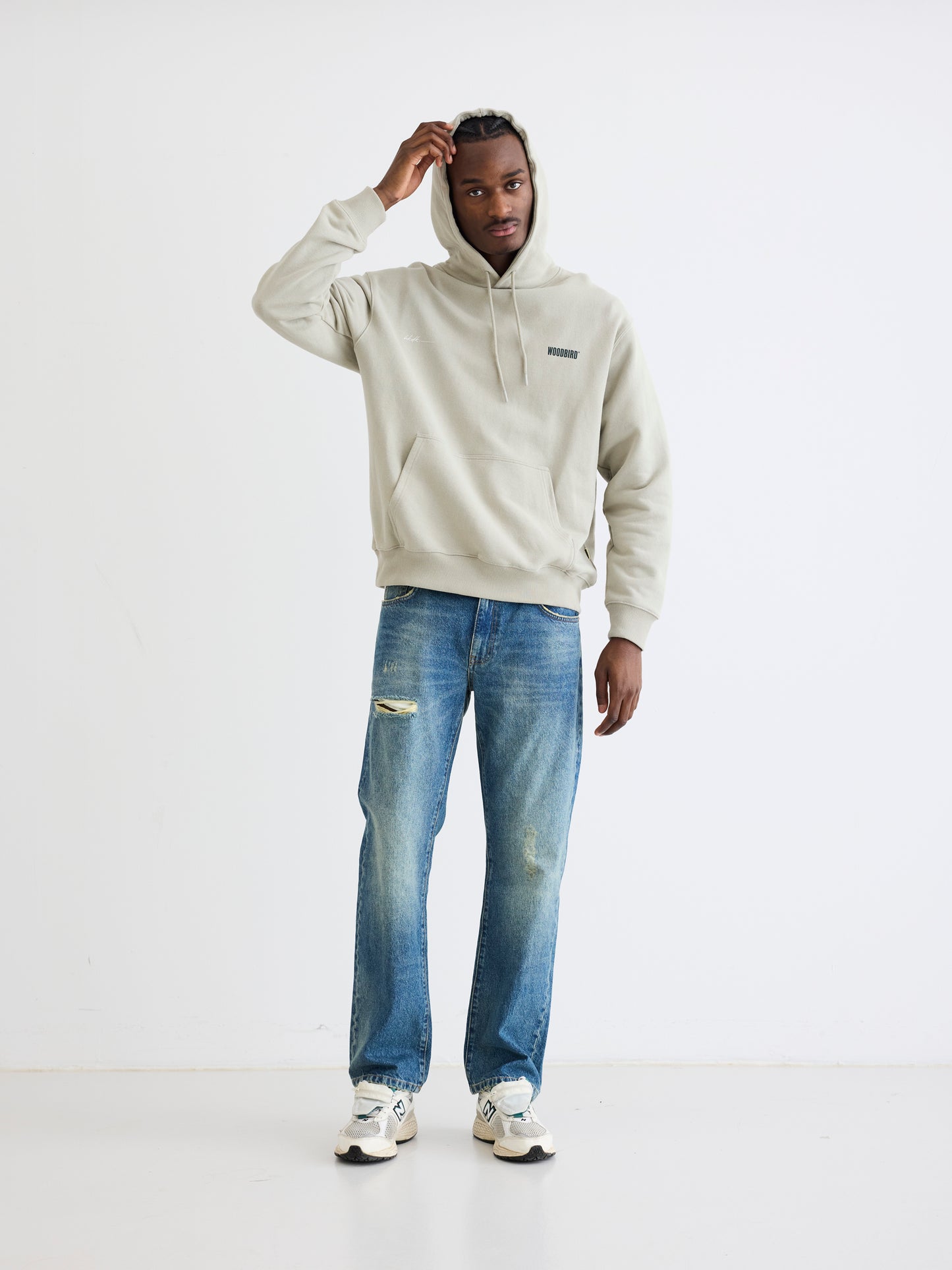 Woodbird WBPacs 8410 Hoodie Sweats Stone