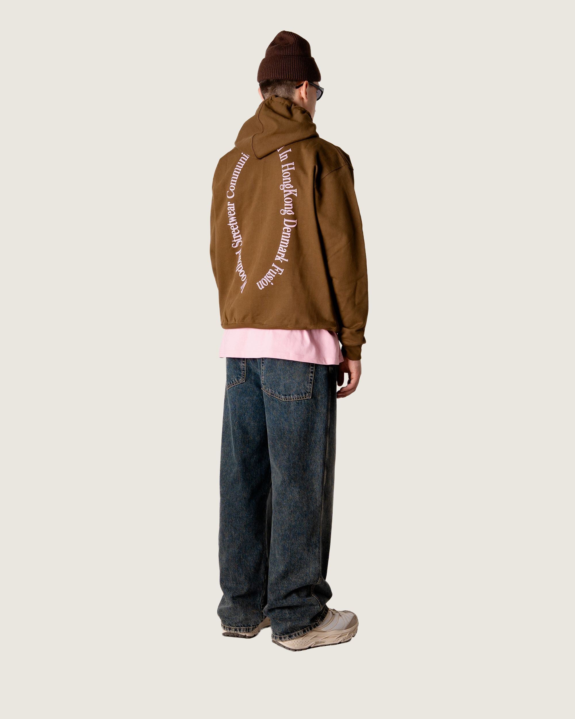 Woodbird WBPacs Founded Hoodie Sweats Dark Brown