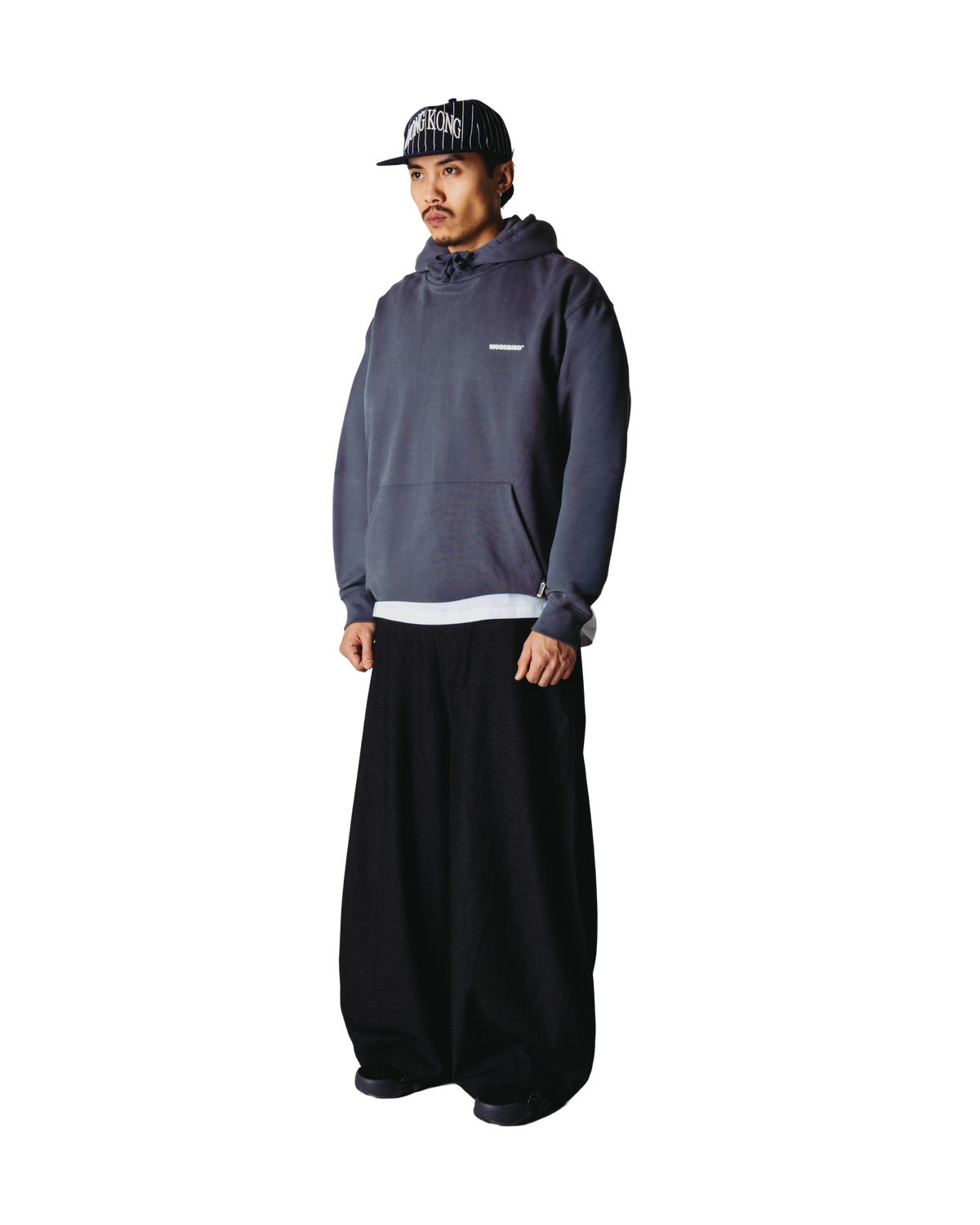 Woodbird WBPacs Tram Hoodie Sweats Slate Blue