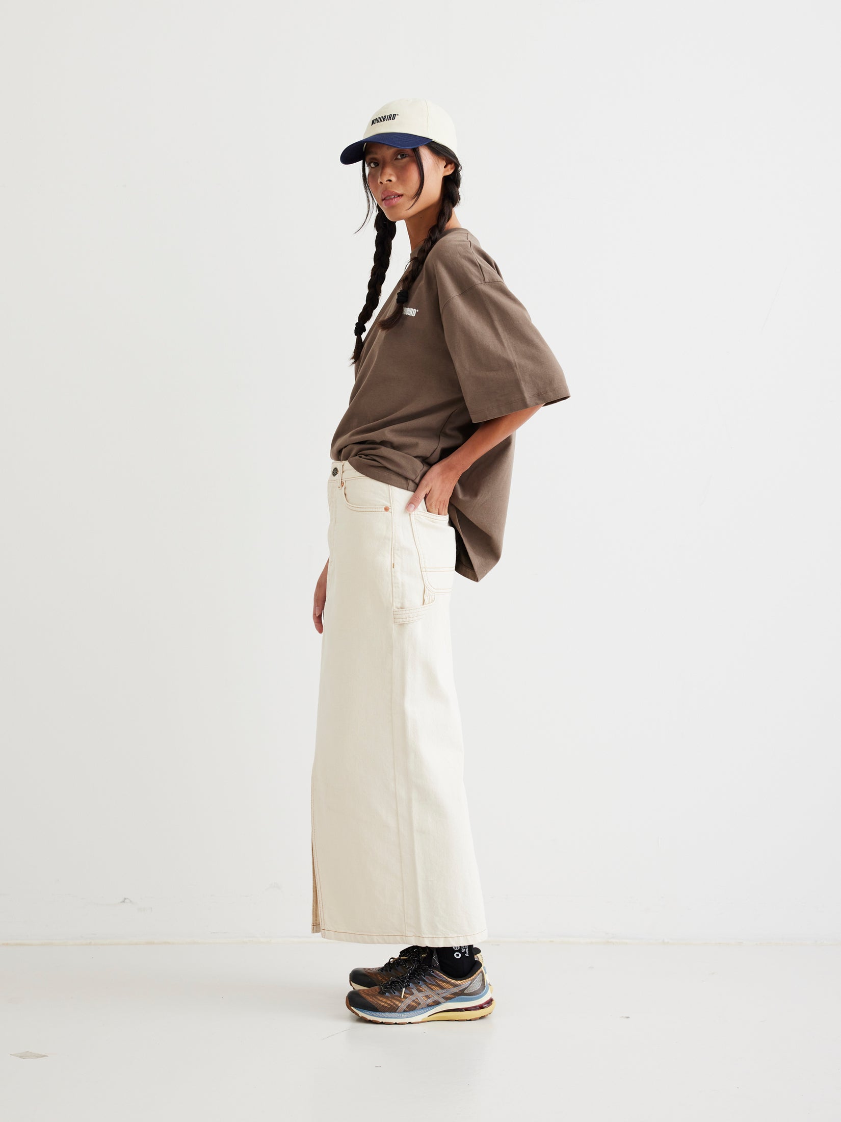 Woodbird Female WBPander Denim Skirt Skirts Off White