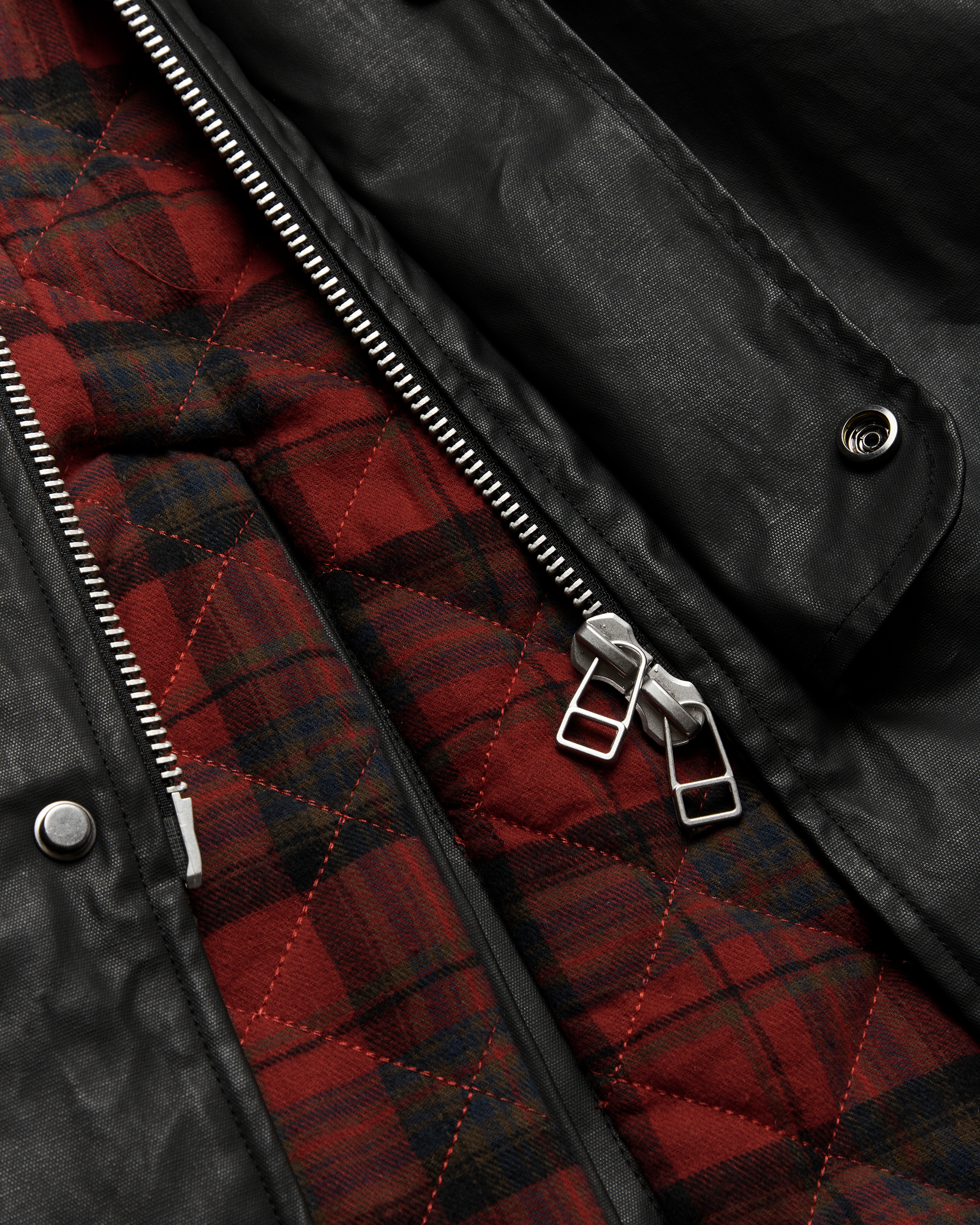 Woodbird WBPing Waxed Coat Outerwear Black
