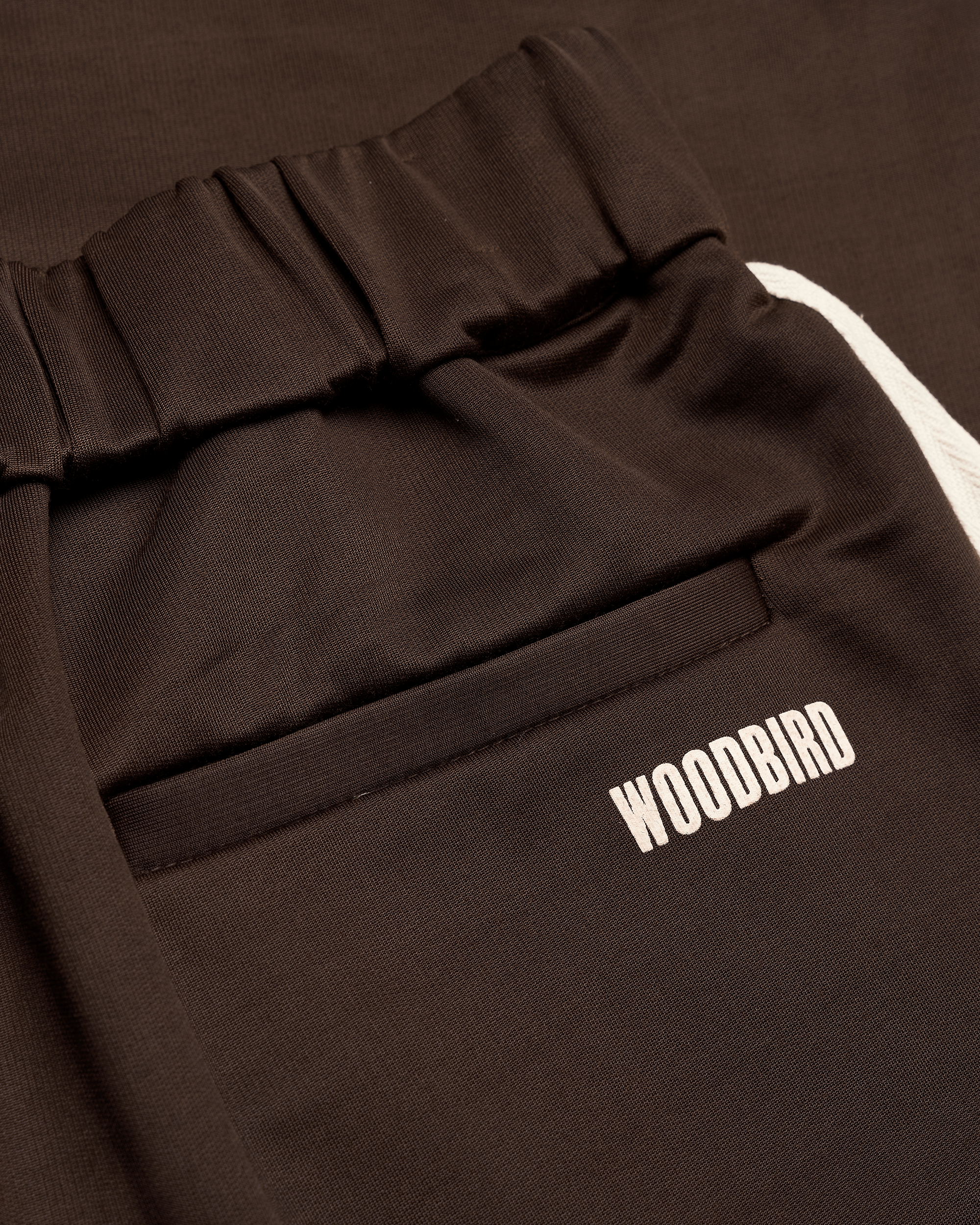 Woodbird Female WBPoke Track Shorts Shorts Dark Brown
