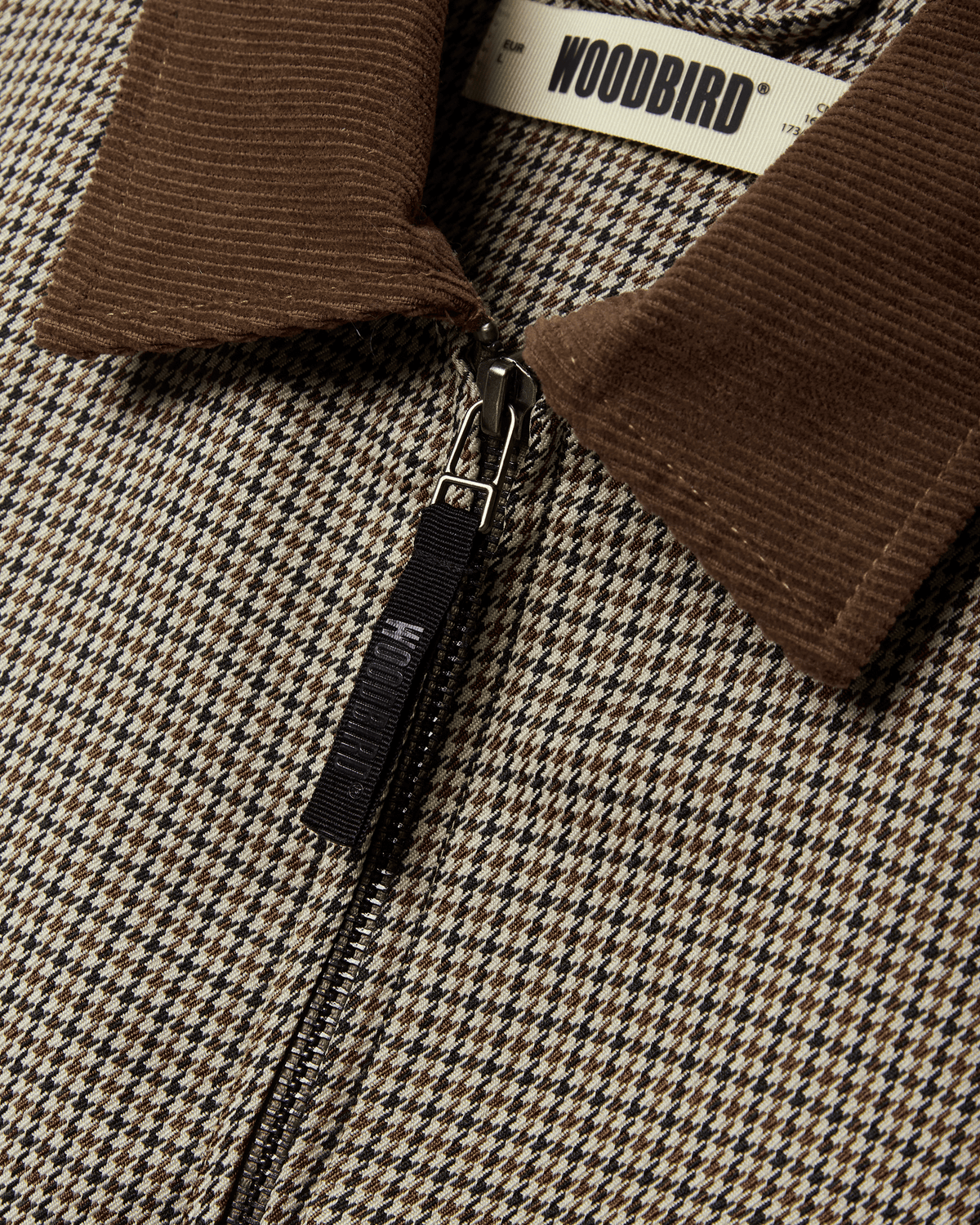 Woodbird WBPon Check Jacket Jackets Sand-Fudge