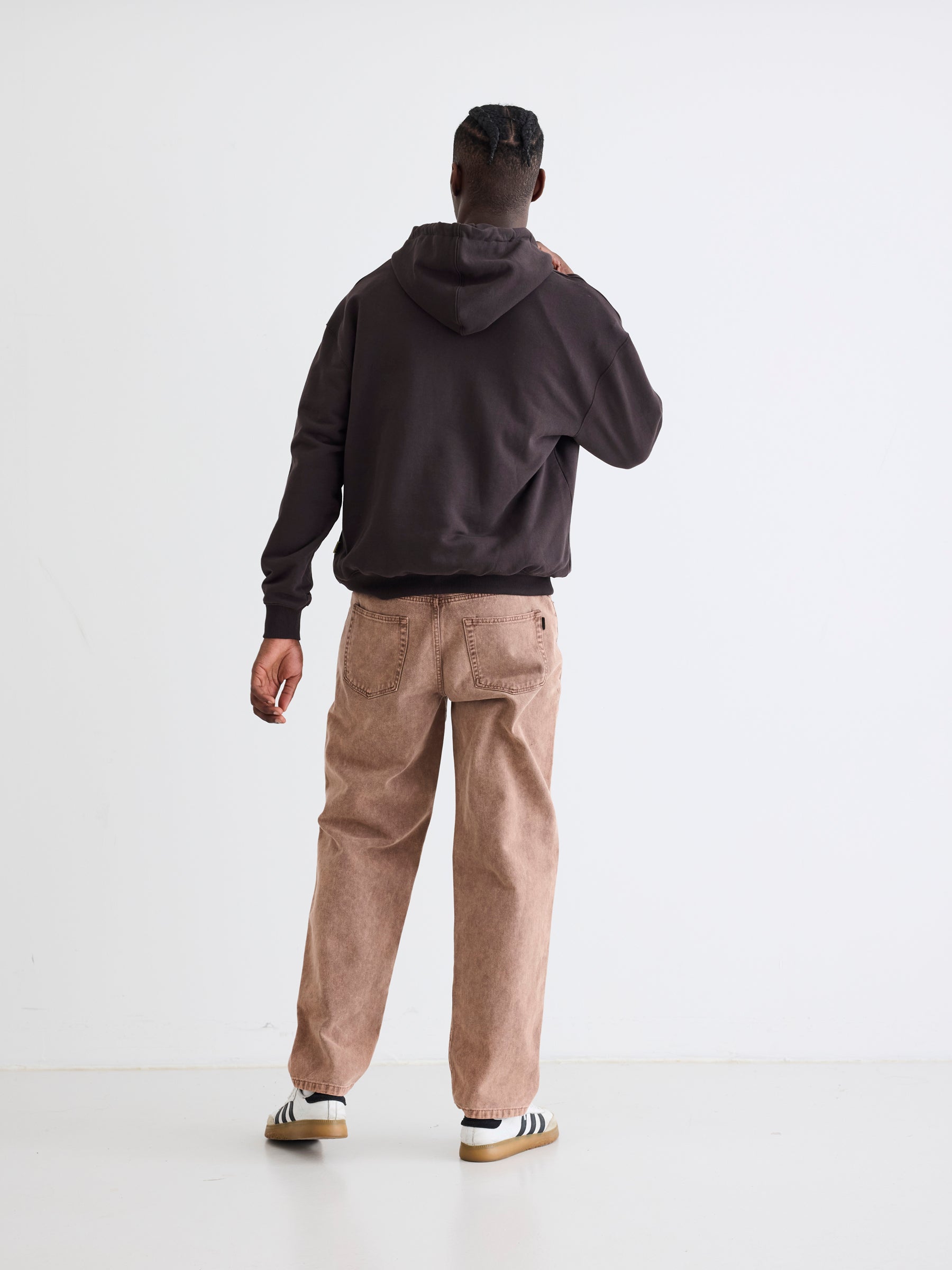 Woodbird WBPope Globe Hoodie Sweats Chocolate brown