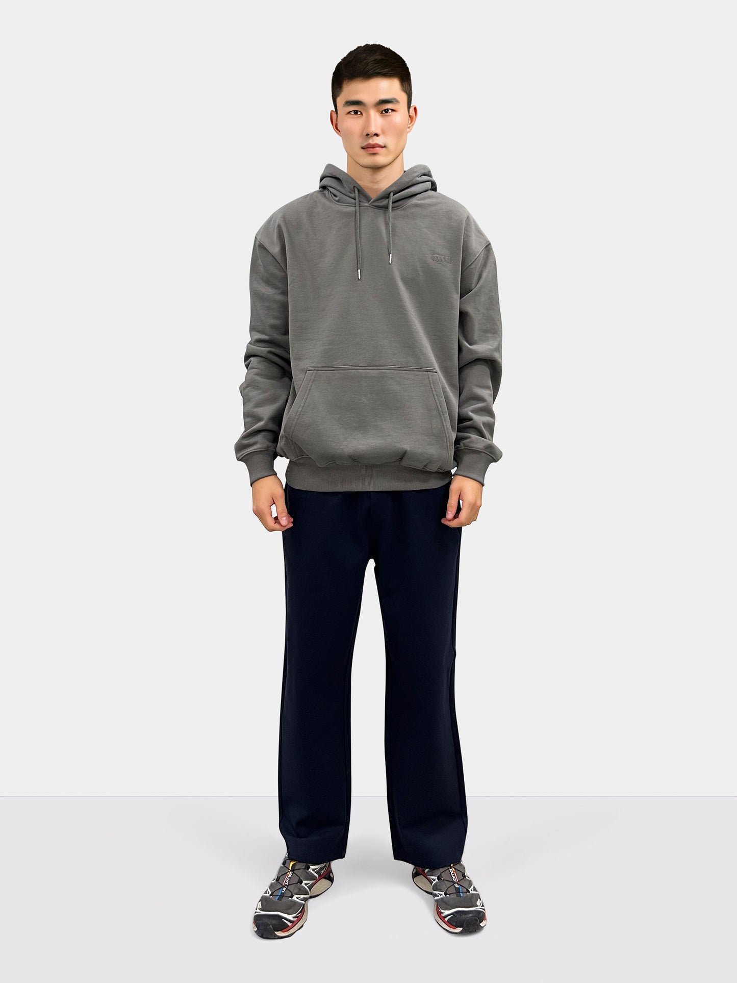 Woodbird WBPope Home Hoodie Sweats Antra Grey