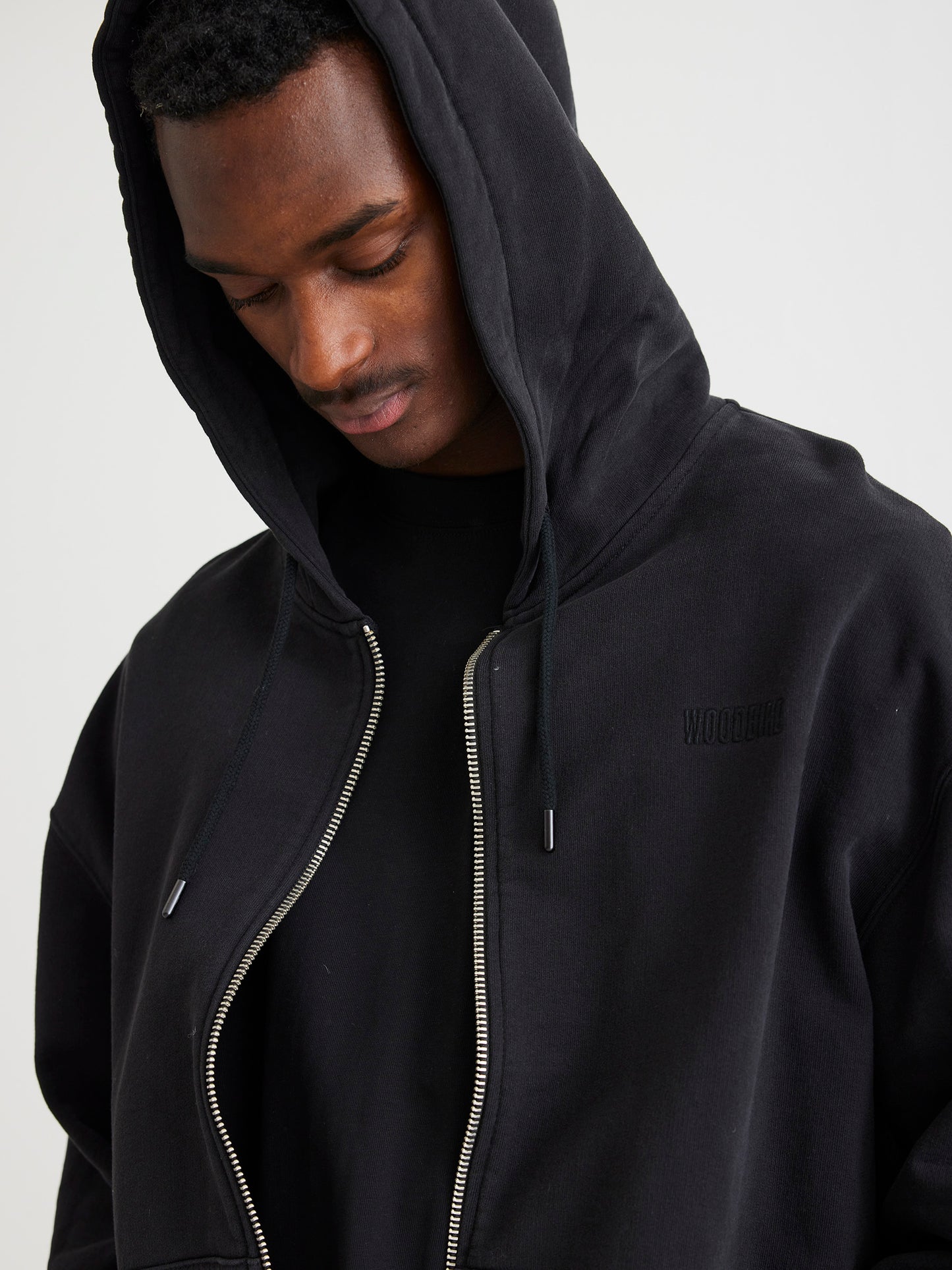 Woodbird WBPope Zip Hoodie Sweats Black