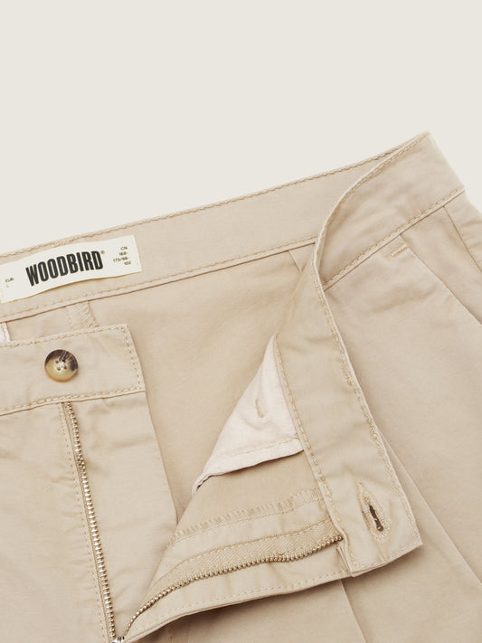 Woodbird WBRick Crisp Pant Pants Light Sand