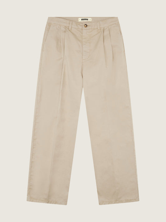 Woodbird WBRick Crisp Pant Pants Light Sand