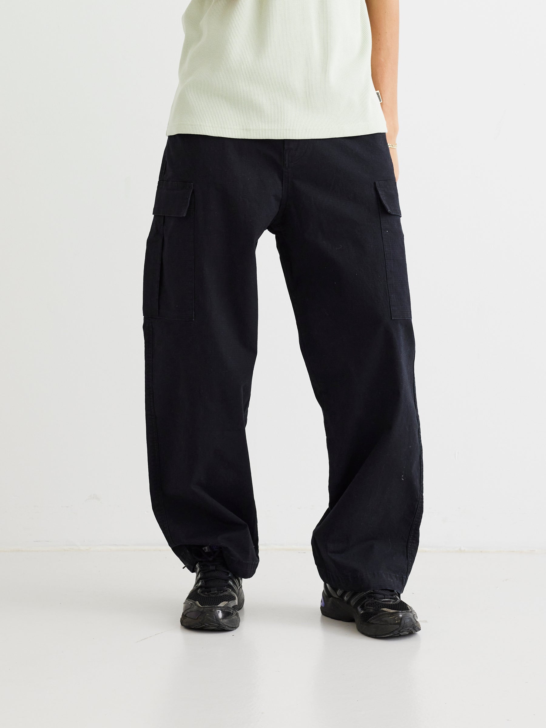 Woodbird WBRick Rib-Tech Cargo Pants Black