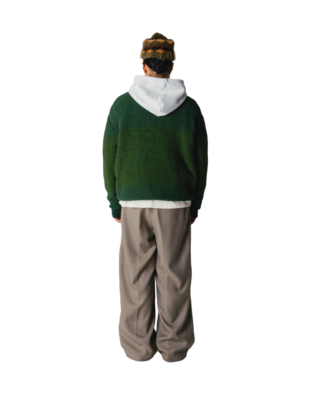 Woodbird WBSake Gradient V-Neck Knits Pond Green