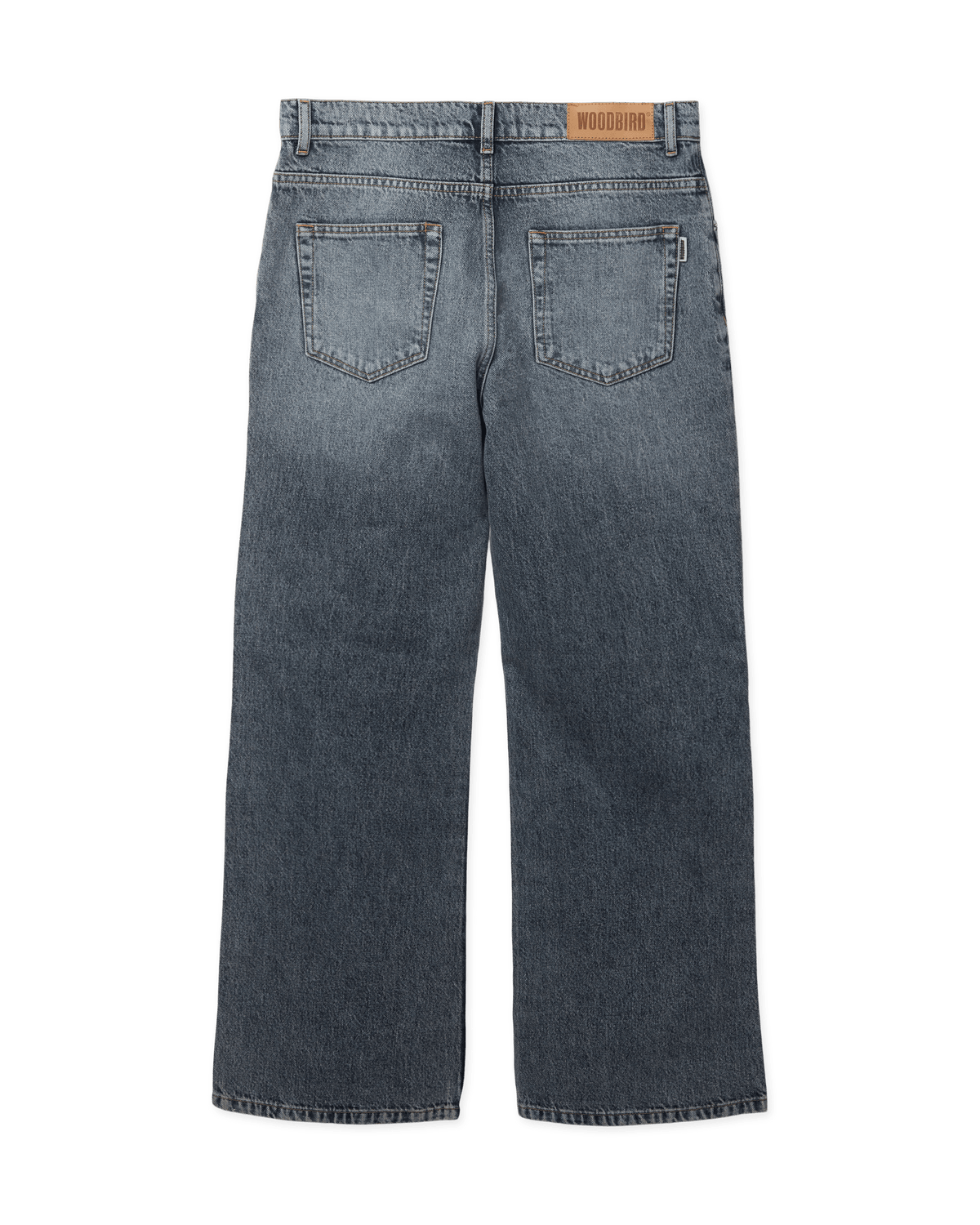 Woodbird WBSanji Flare Zinc Jeans Jeans Grey