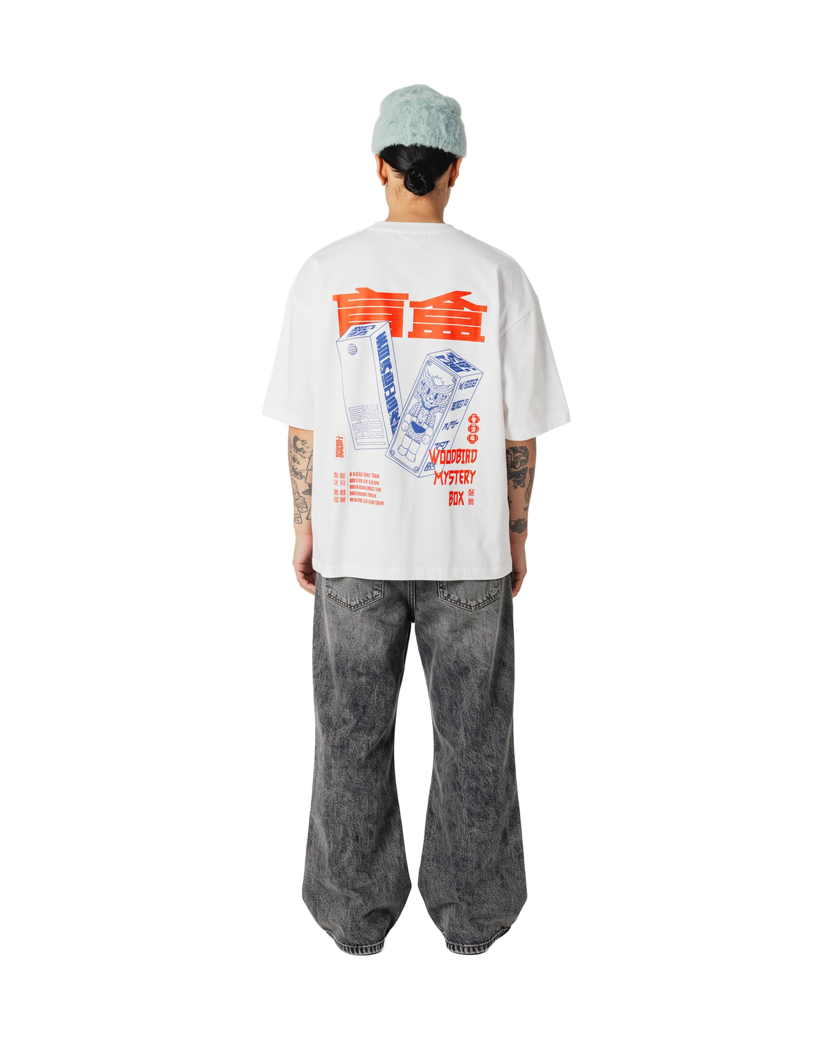 Woodbird WBSanji Flare Zinc Jeans Jeans Grey