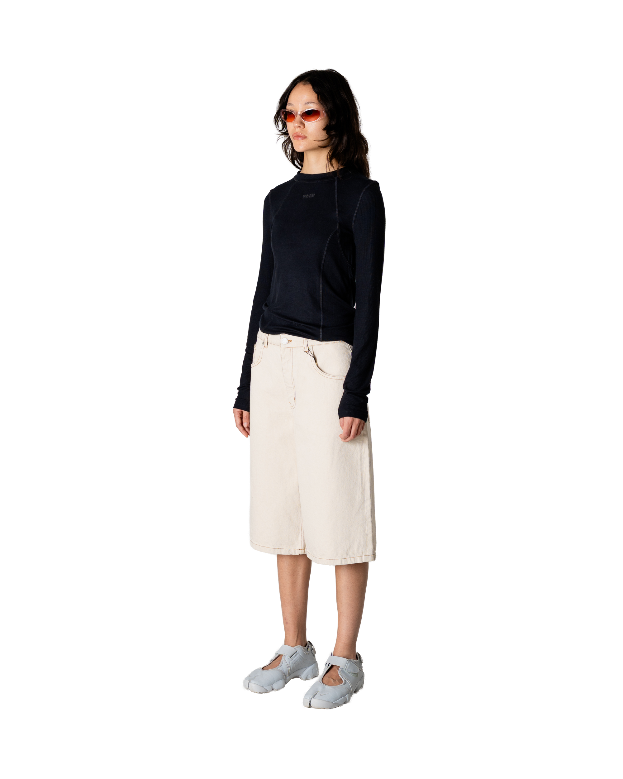 Woodbird Female WBShan OW Denim Shorts Shorts Off White