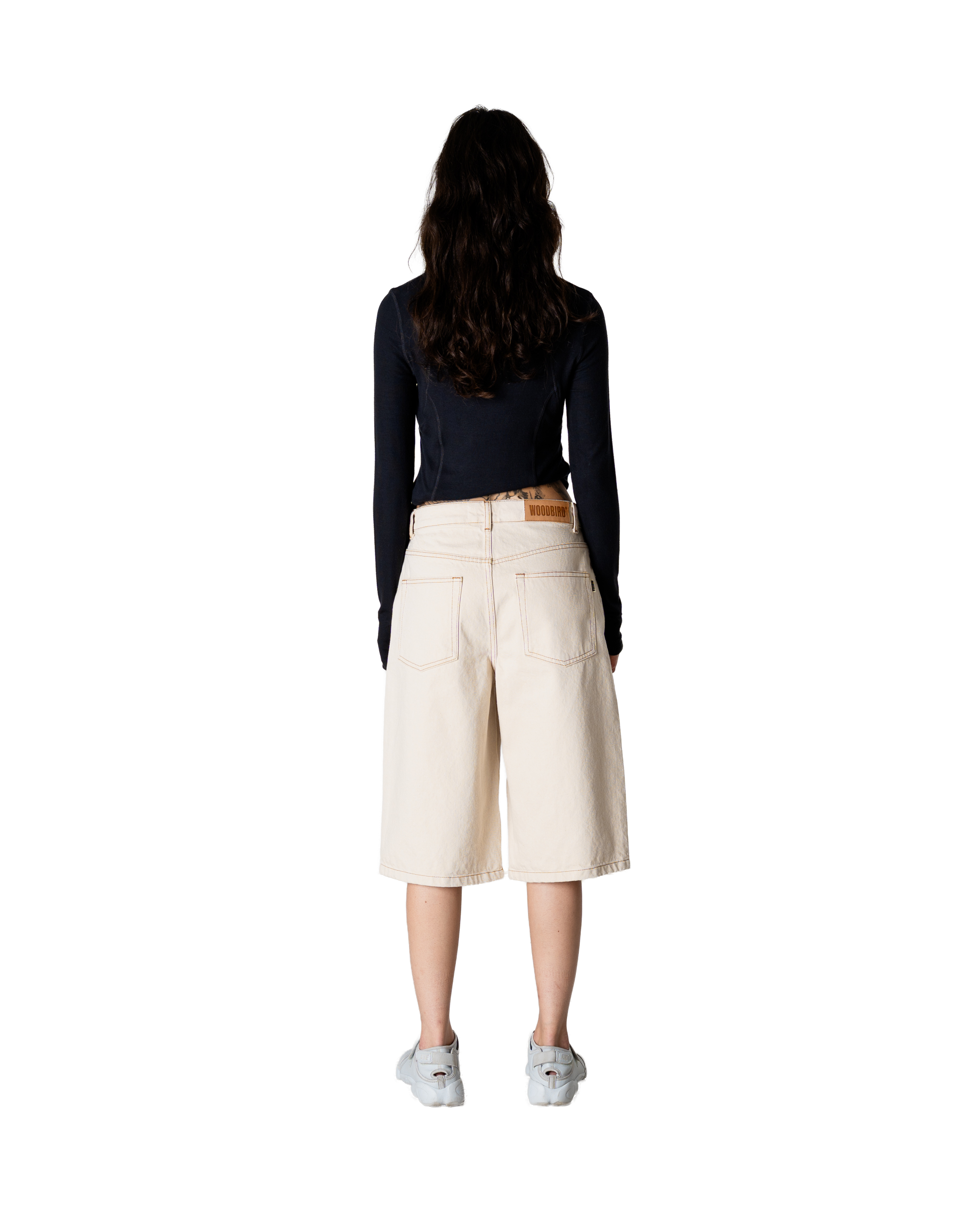 Woodbird Female WBShan OW Denim Shorts Shorts Off White