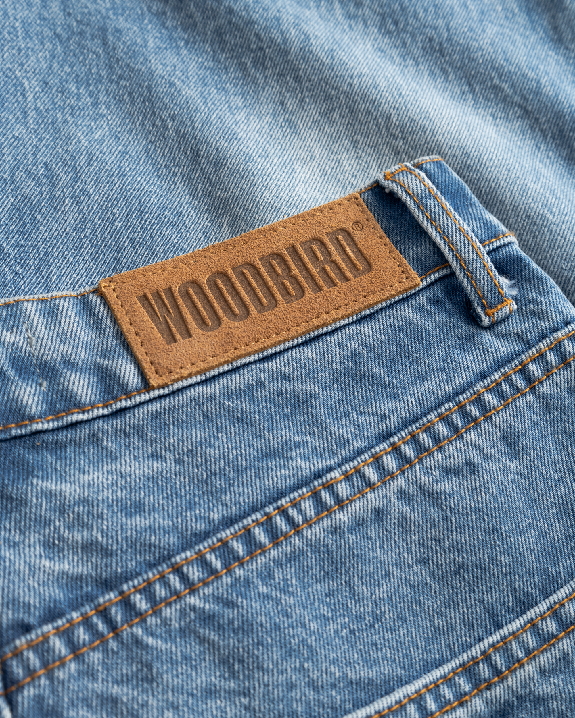 Woodbird Female WBShan Orig shorts Shorts Blue Washed