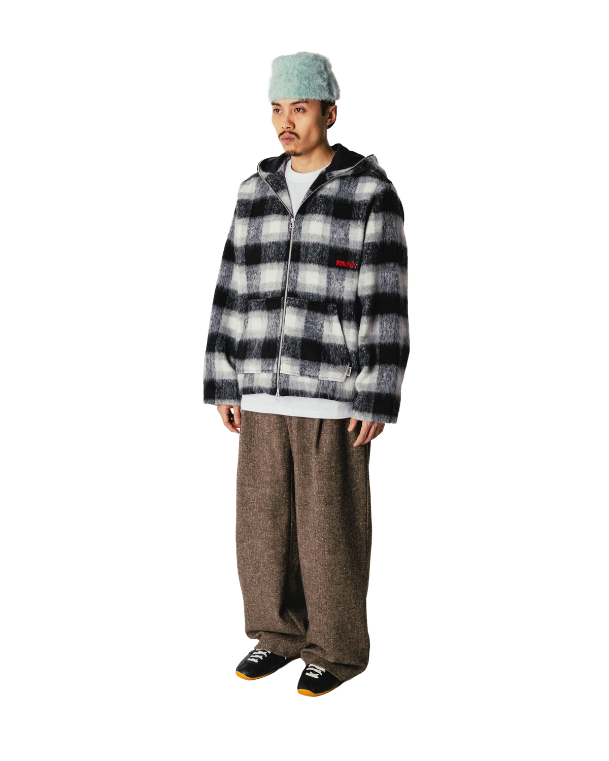 Woodbird WBSheng Zip Hoodie Jacket Jackets Grey-Black