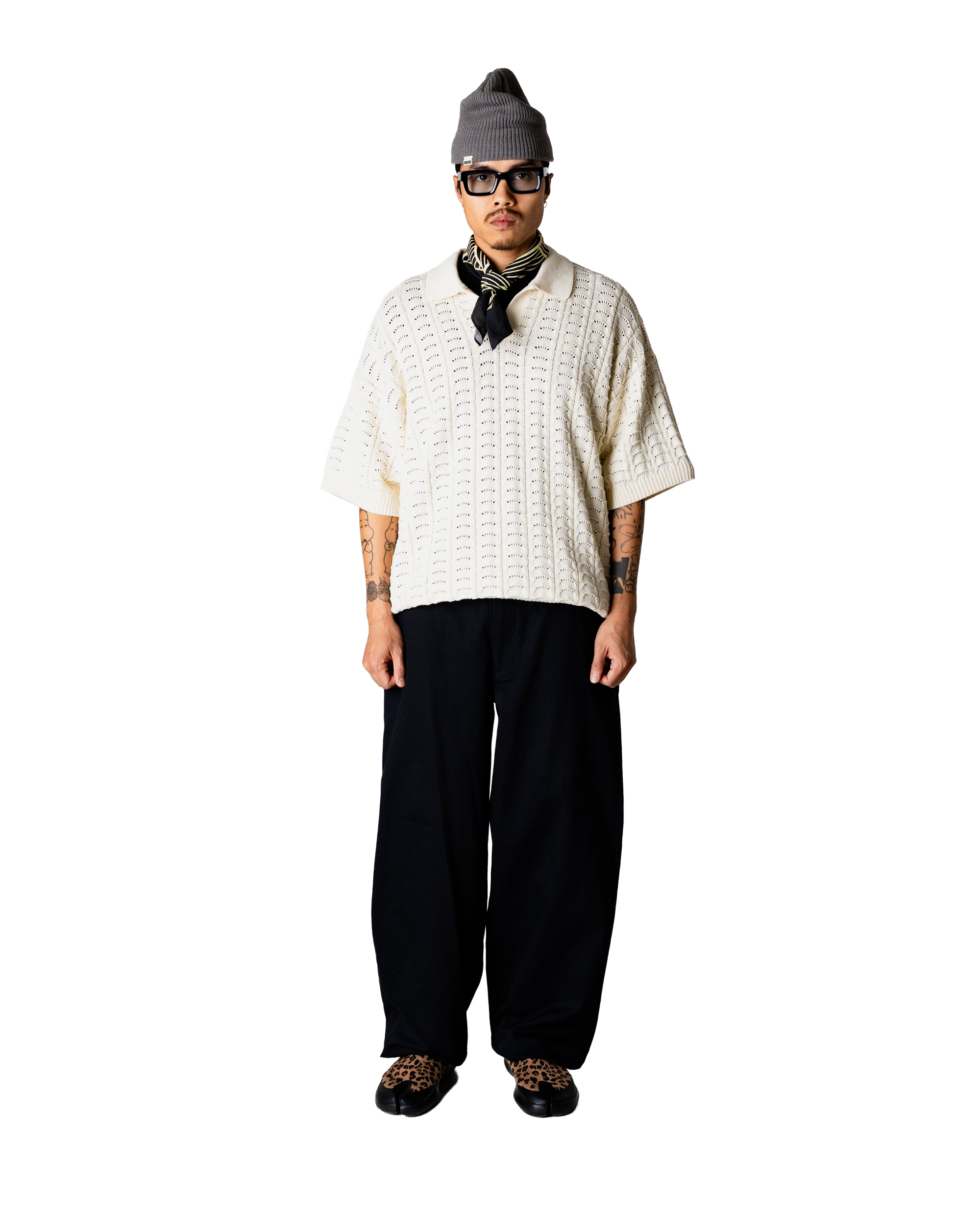 Woodbird WBShimo Wave Polo Knits Off White
