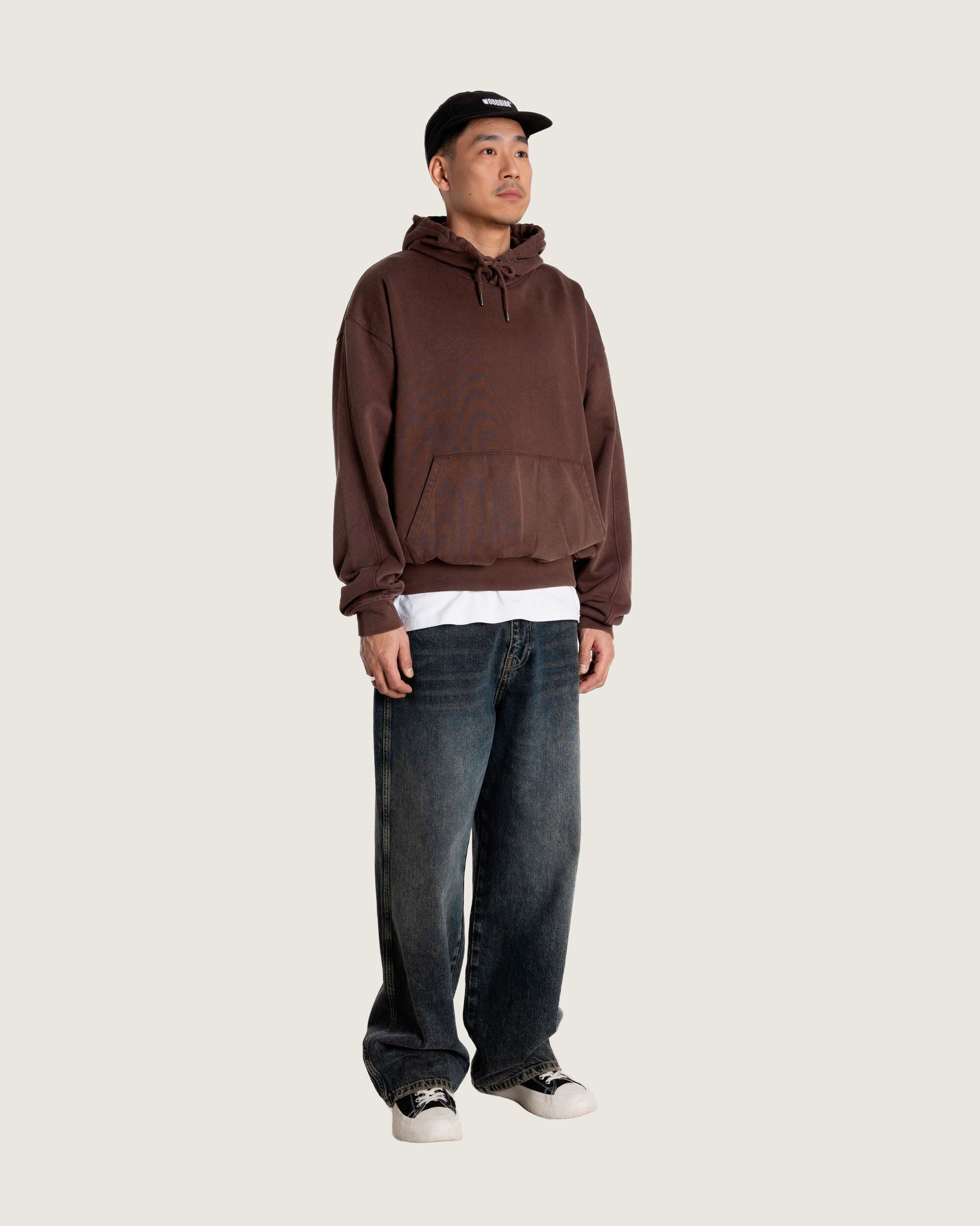 Woodbird WBSho Washed Hoodie Sweats Brown
