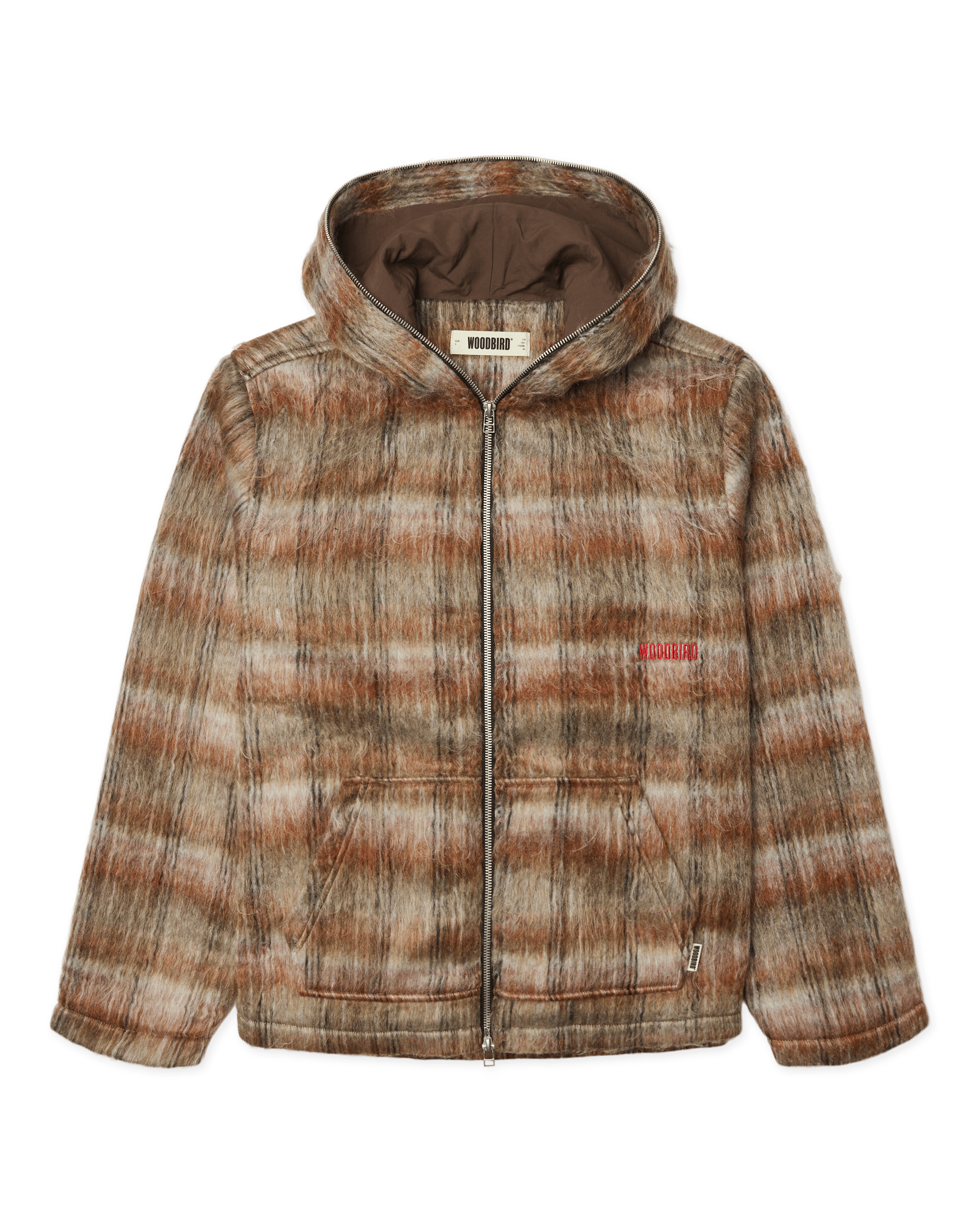 Woodbird Female WBShungy Zip Hoodie Jacket Outerwear Burnt Red-Sand