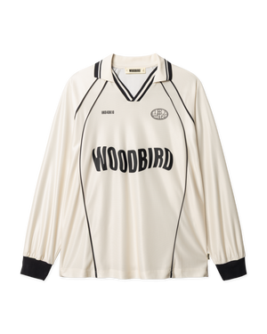 Woodbird WBTaka L/S Sports Polo T-Shirts Off White