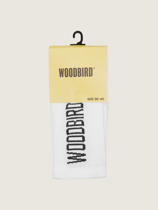 Woodbird WBTennis Logo Socks Accessories White-Black