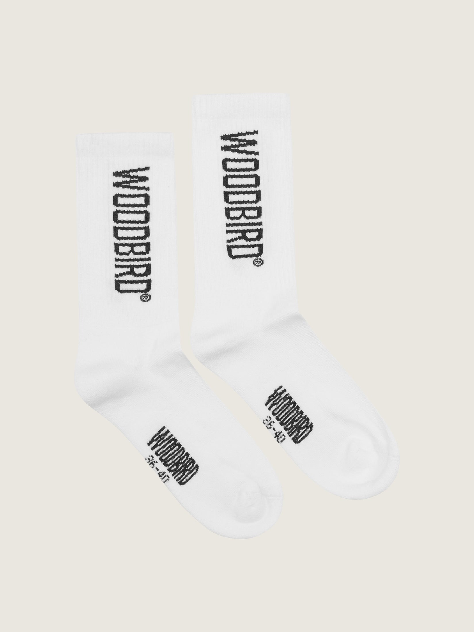 Woodbird WBTennis Logo Socks Accessories White-Black