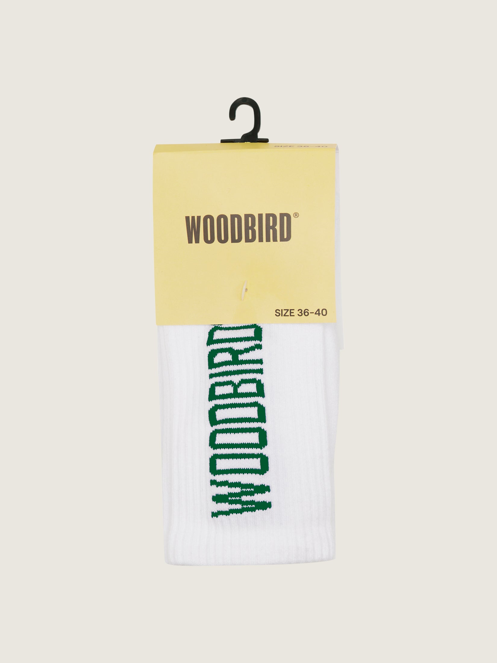 Woodbird WBTennis Logo Socks Accessories White-Sports Green