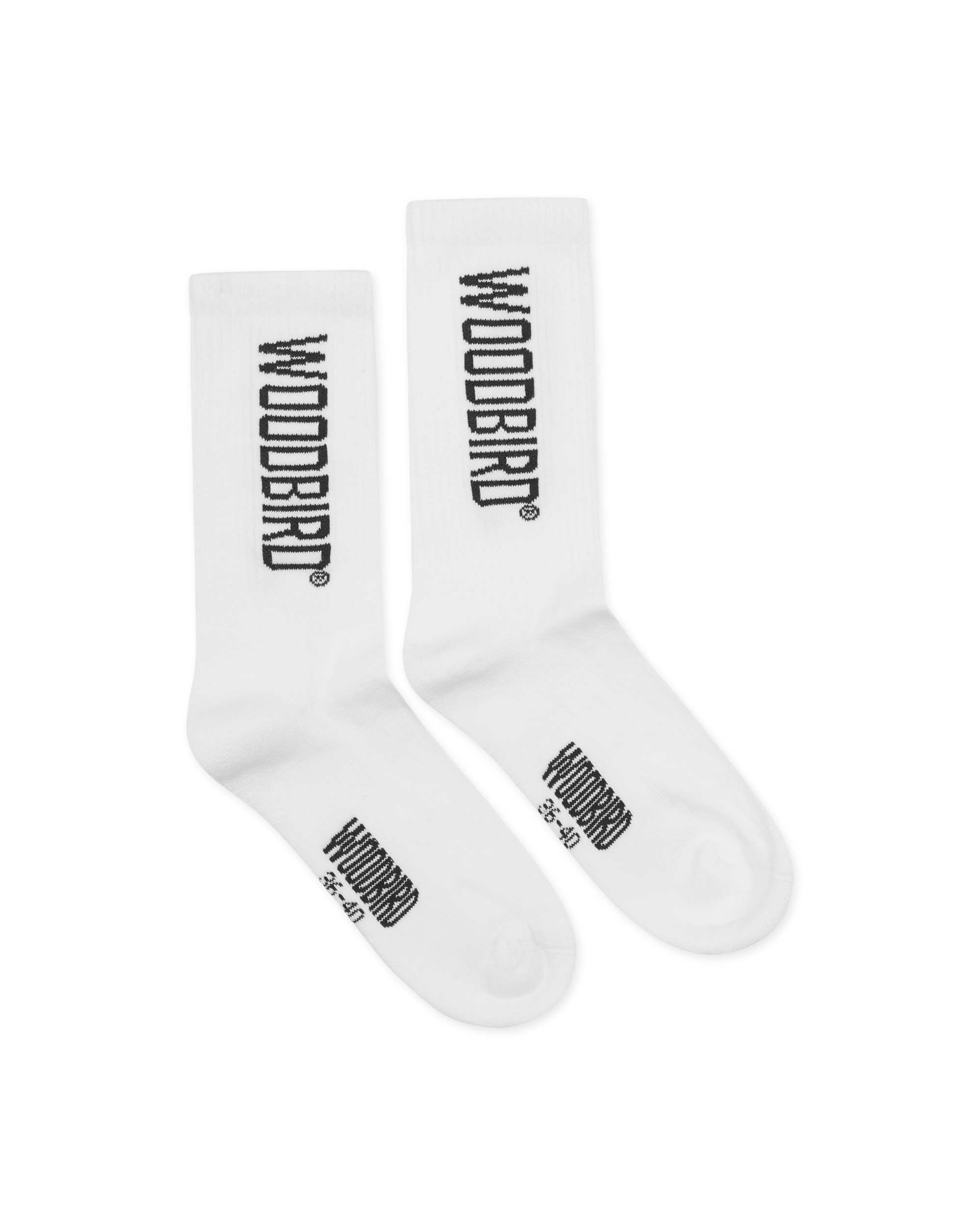 Woodbird WBTennis Logo Socks 2 pack Accessories White-Black