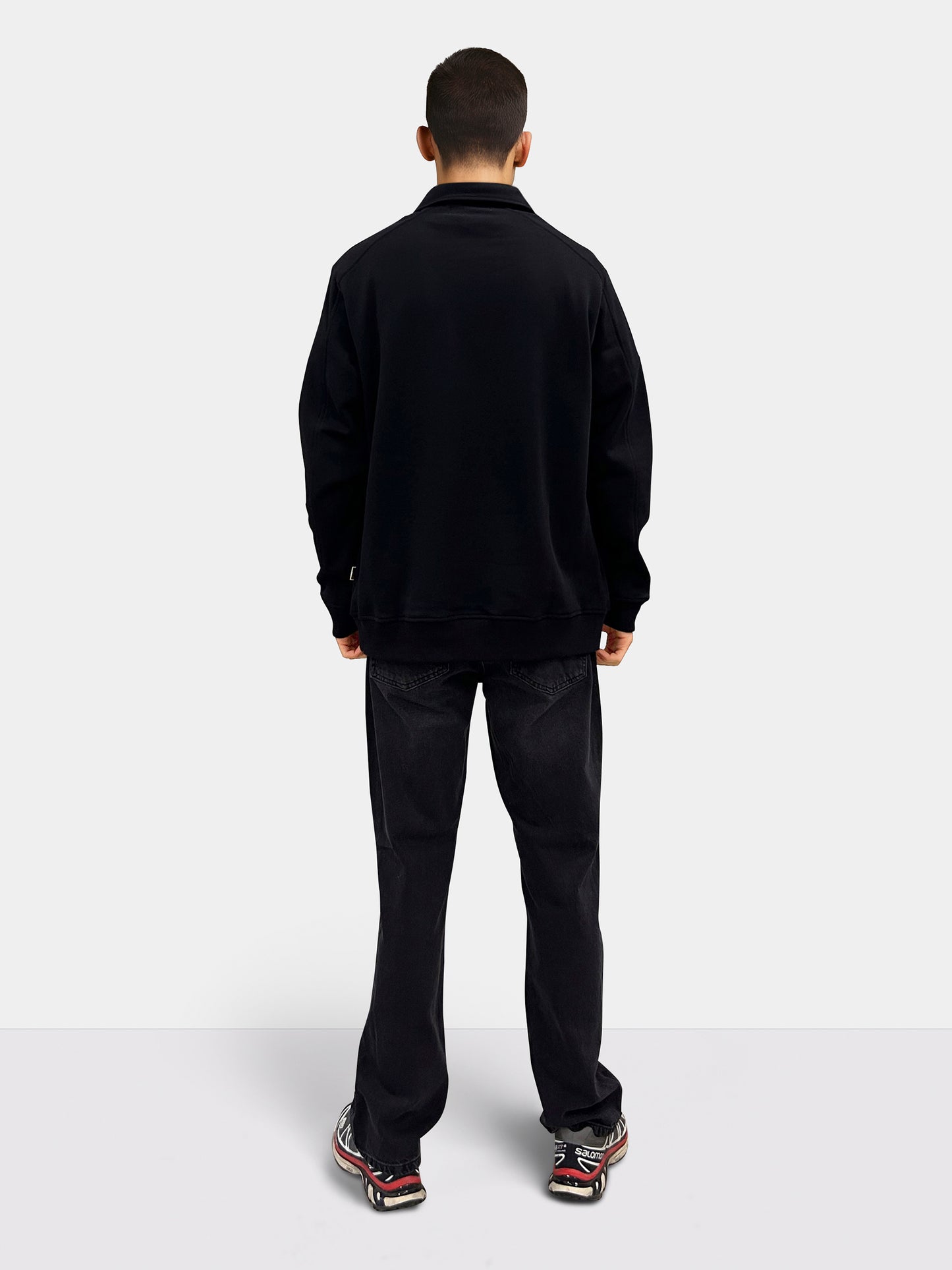 Woodbird WBTom Zip Polo Sweats Black