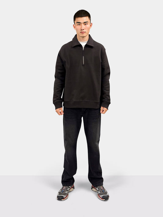 Woodbird WBTom Zip Polo Sweats Brown