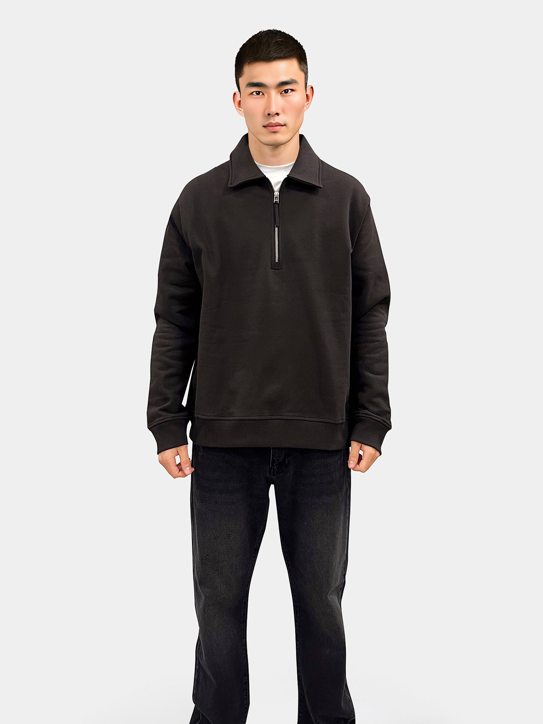 Woodbird WBTom Zip Polo Sweats Brown