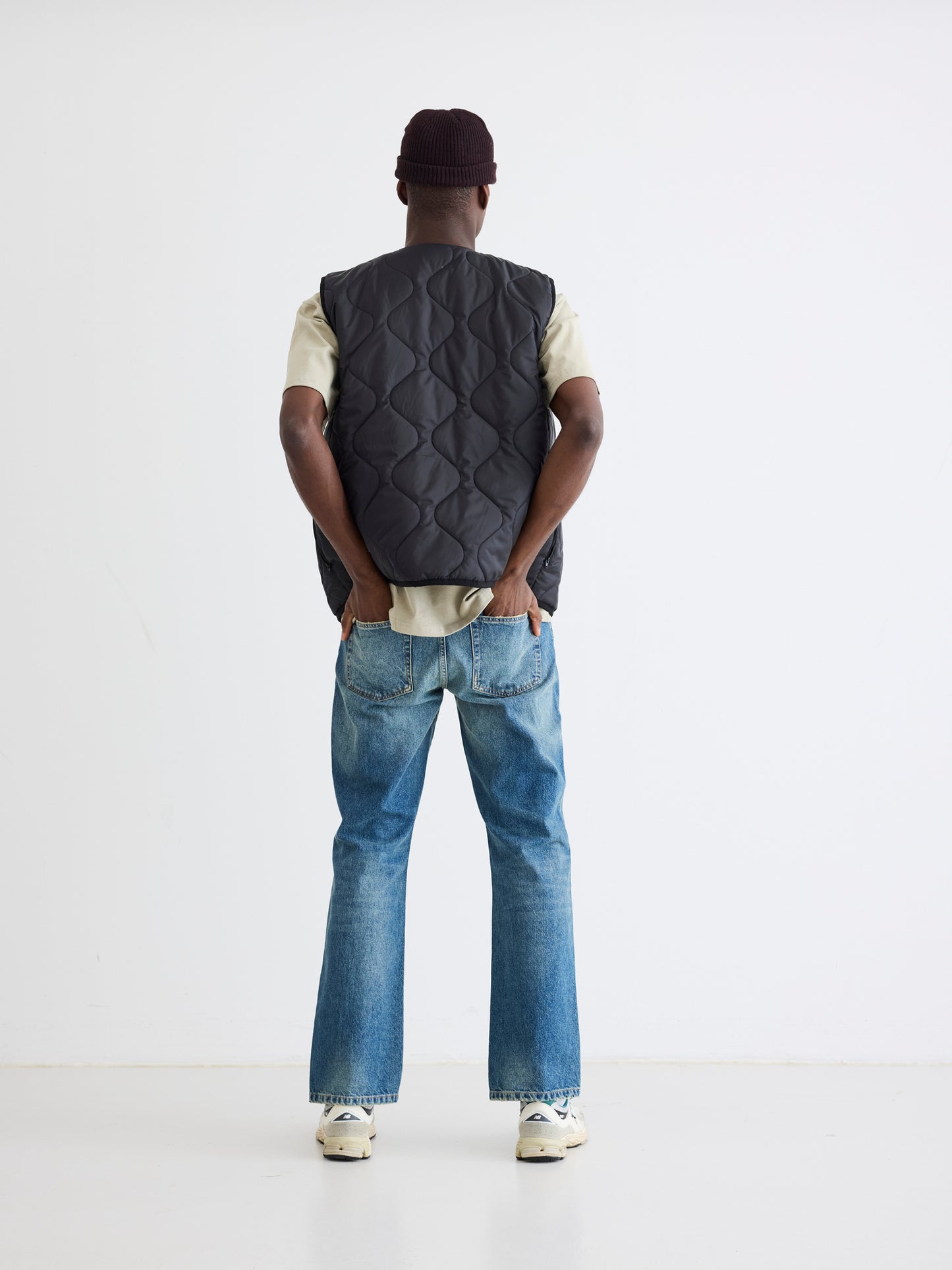 Woodbird WBTrais Quilt Vest Outerwear Black