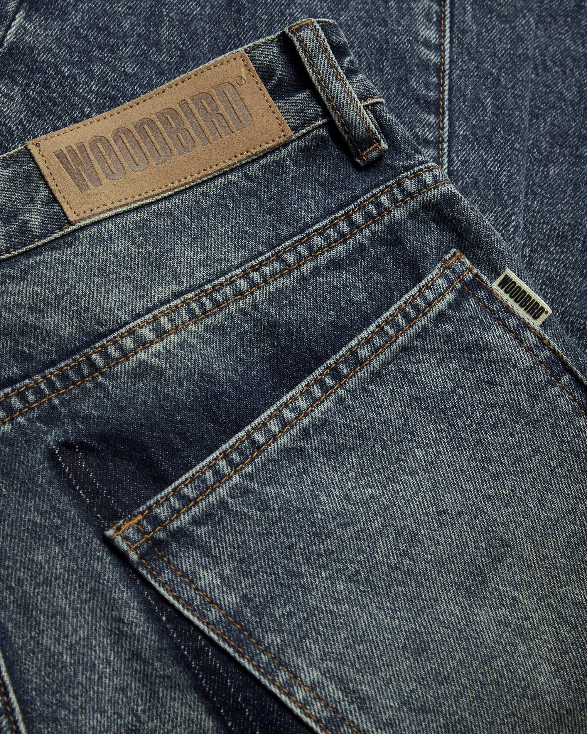 Woodbird Female WBVega twisted Jeans Jeans Blue Vintage