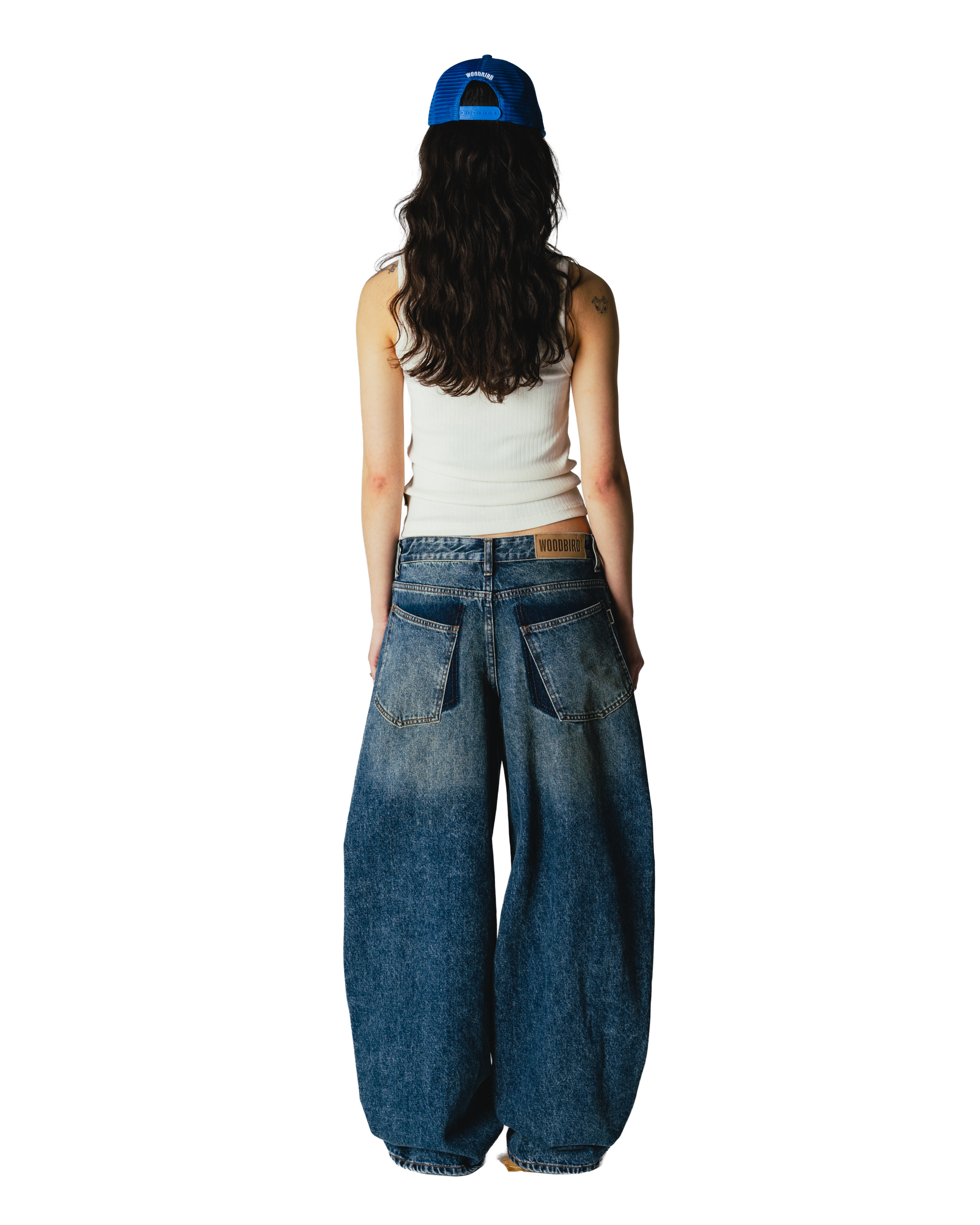 Woodbird Female WBVega twisted Jeans Jeans Blue Vintage