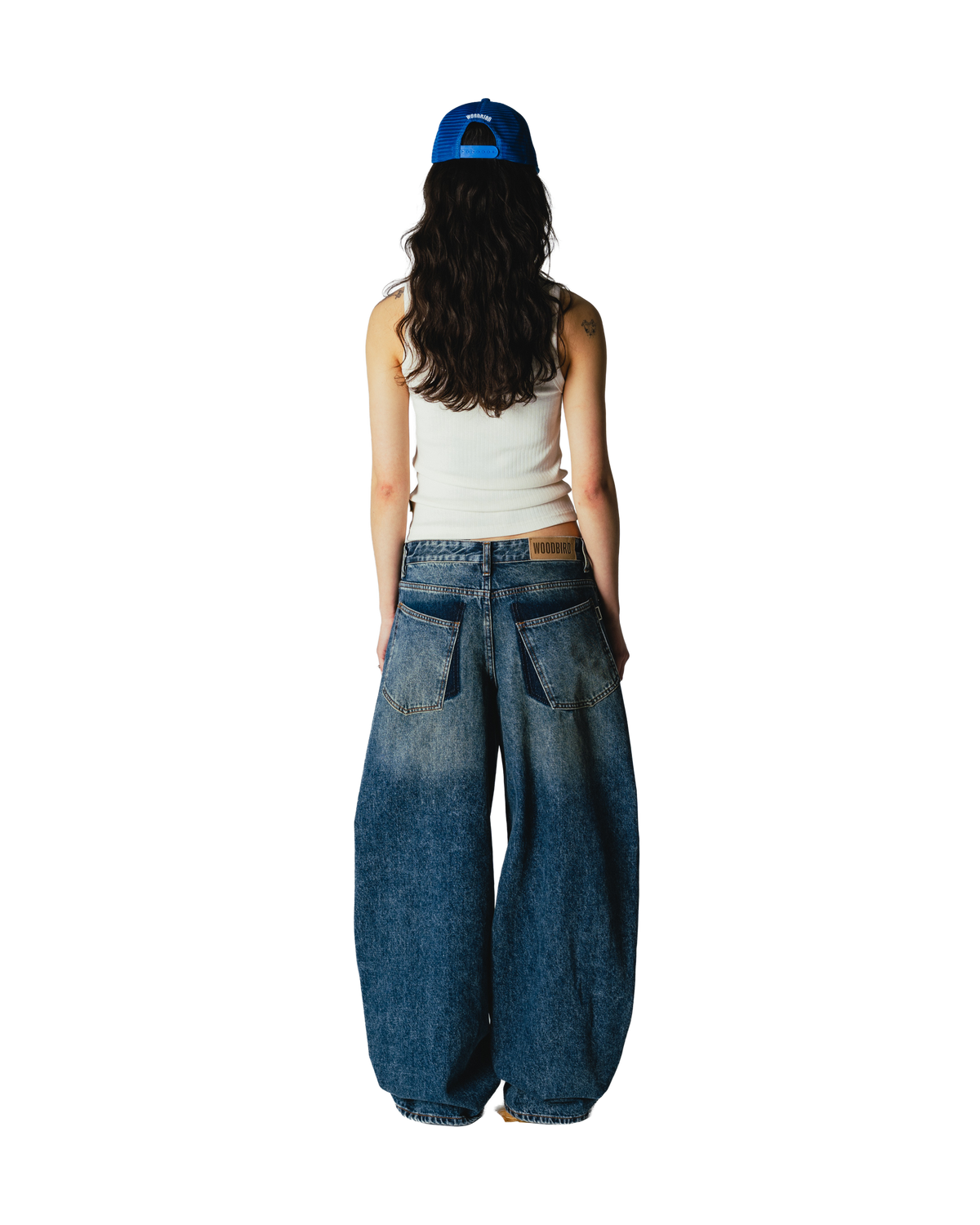Woodbird Female WBVega twisted Jeans Jeans Blue Vintage