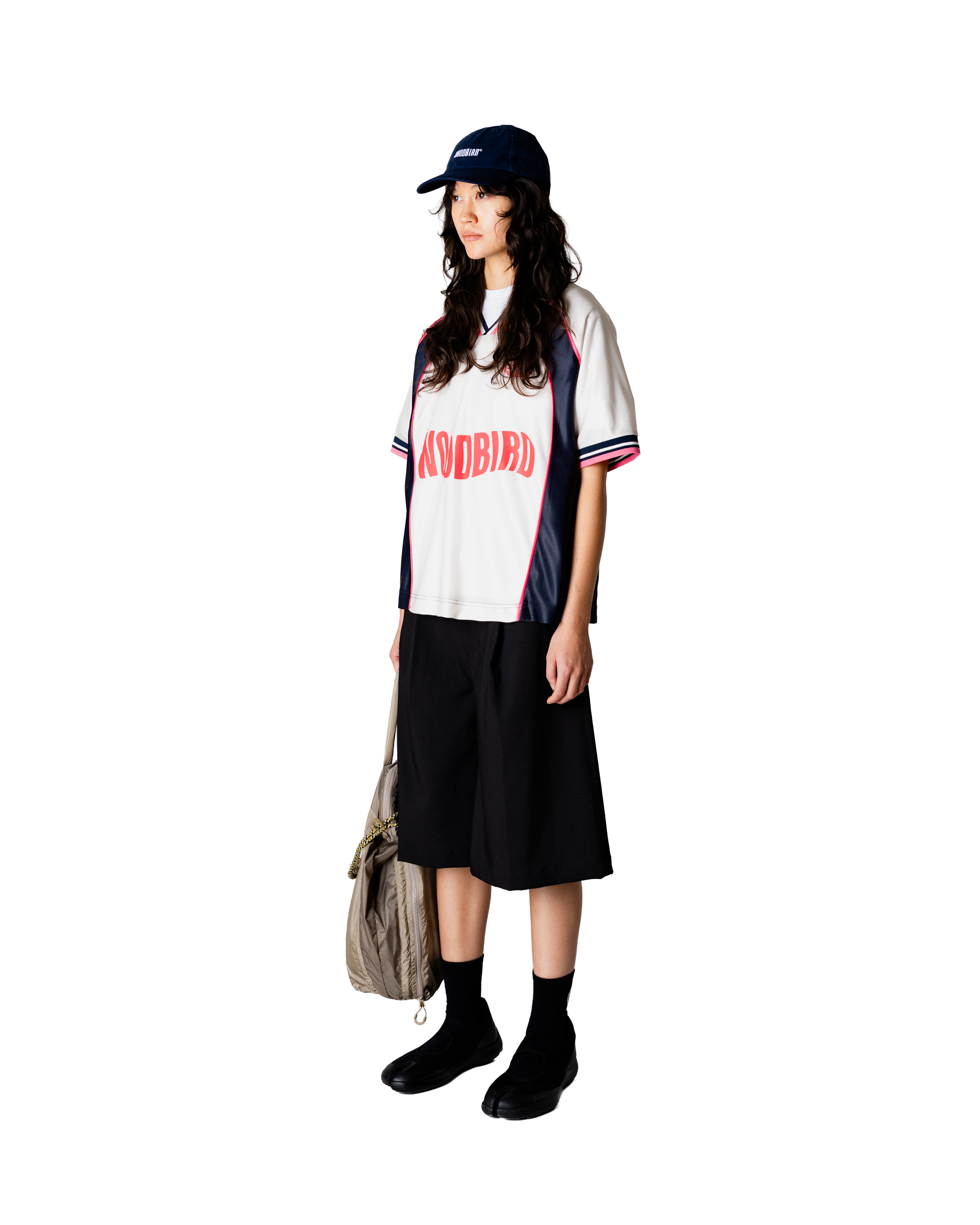Woodbird Female WBWaka S/S Sports Polo T-Shirts Off White-Navy