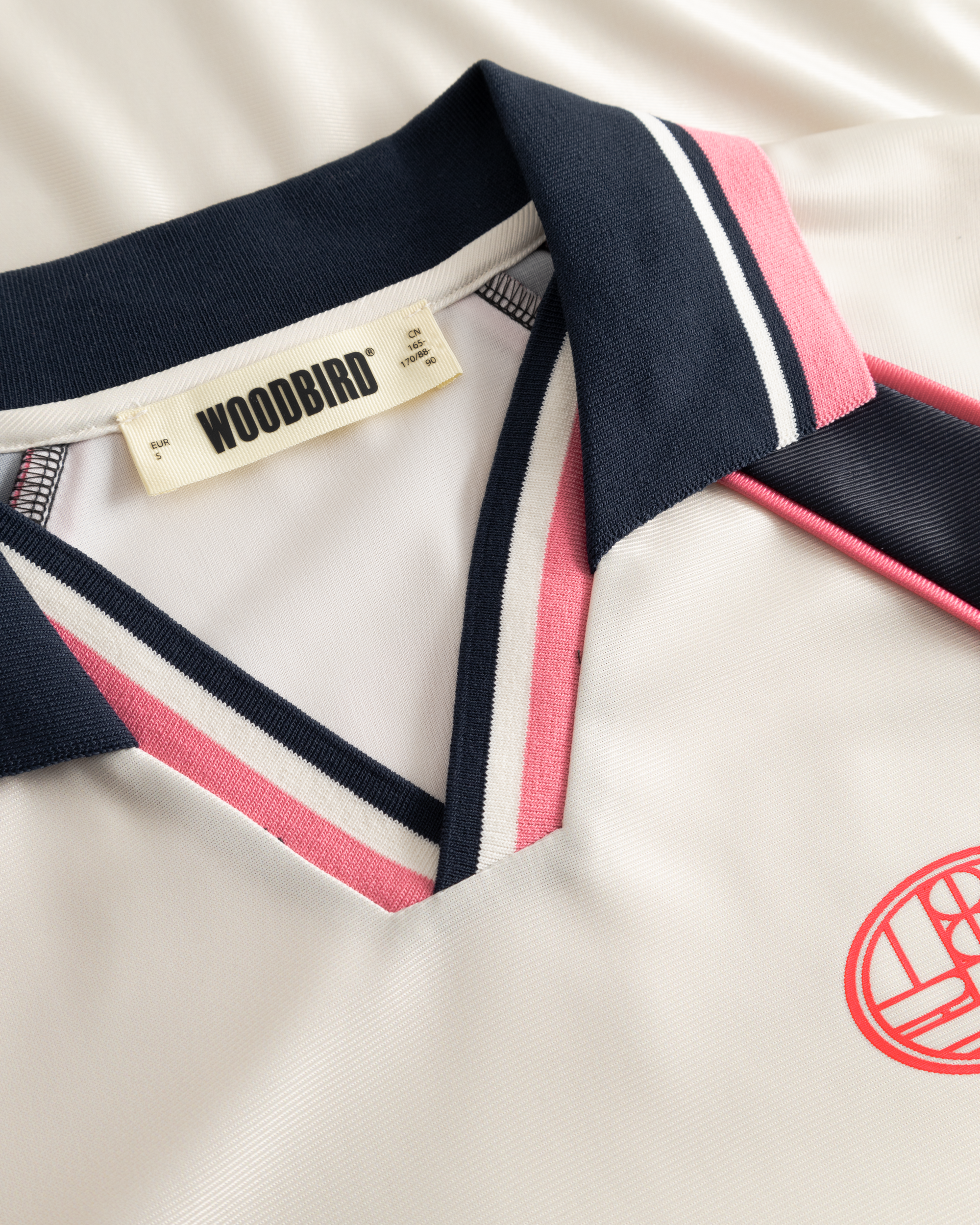 Woodbird Female WBWaka S/S Sports Polo T-Shirts Off White-Navy