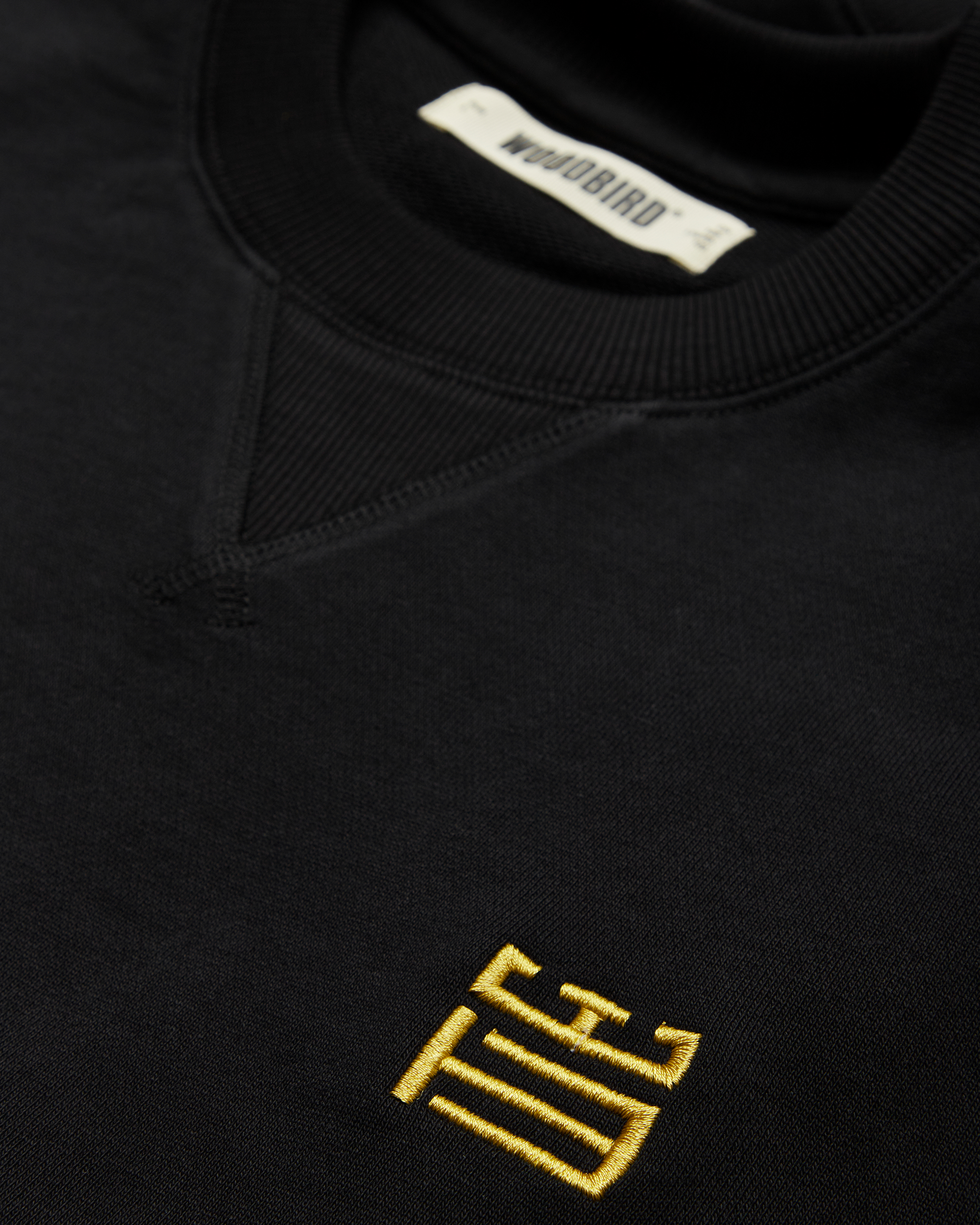 Woodbird WBWake Twist Crew Sweats Black