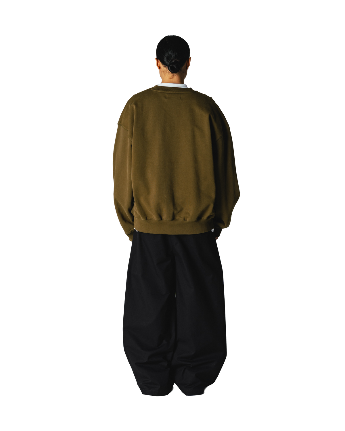 Woodbird WBWake Twist Crew Sweats Dark Olive