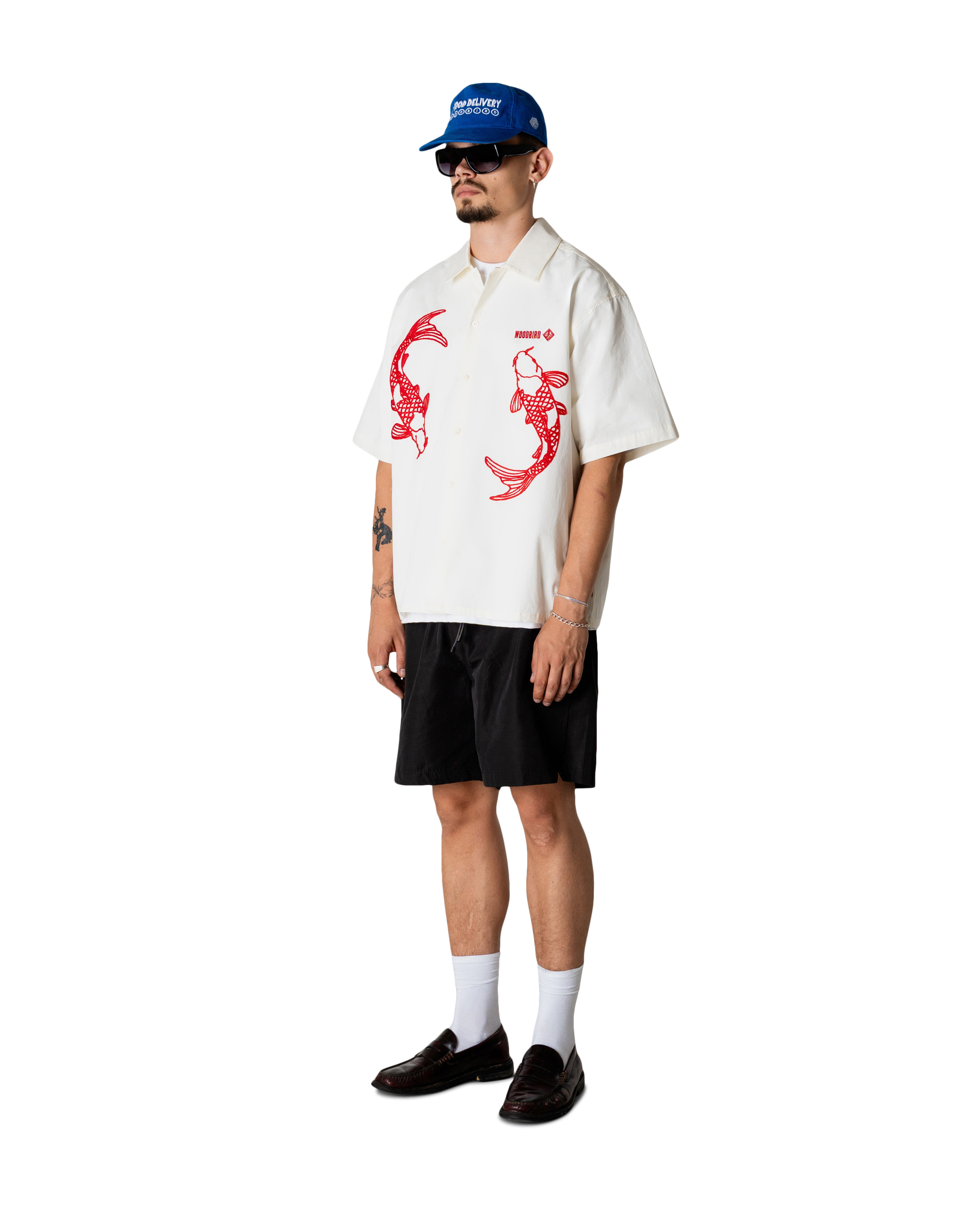 Woodbird WBWang Carp Shirt Shirts Off White