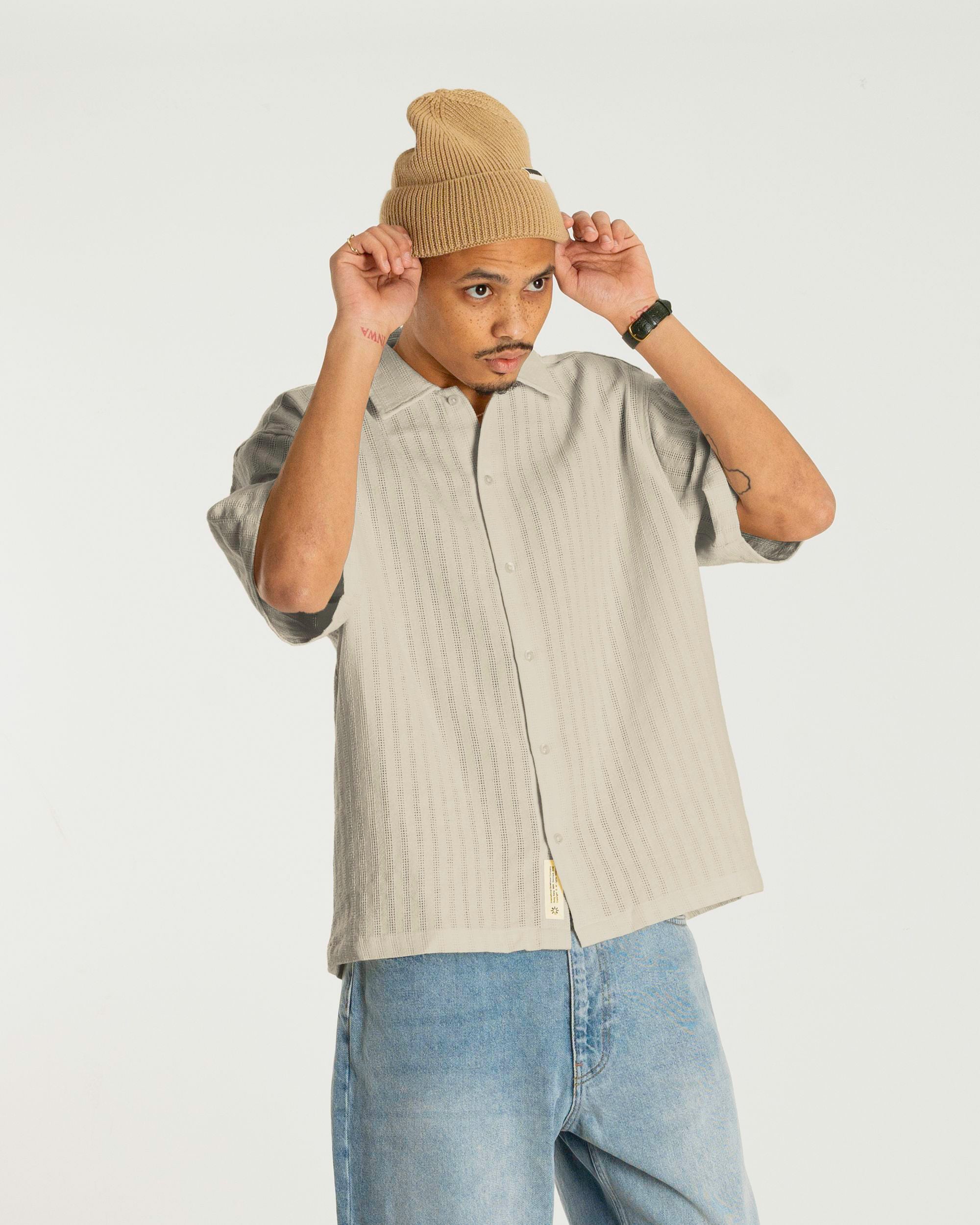 Woodbird WBWang Chuke Shirt Shirts Light Sand