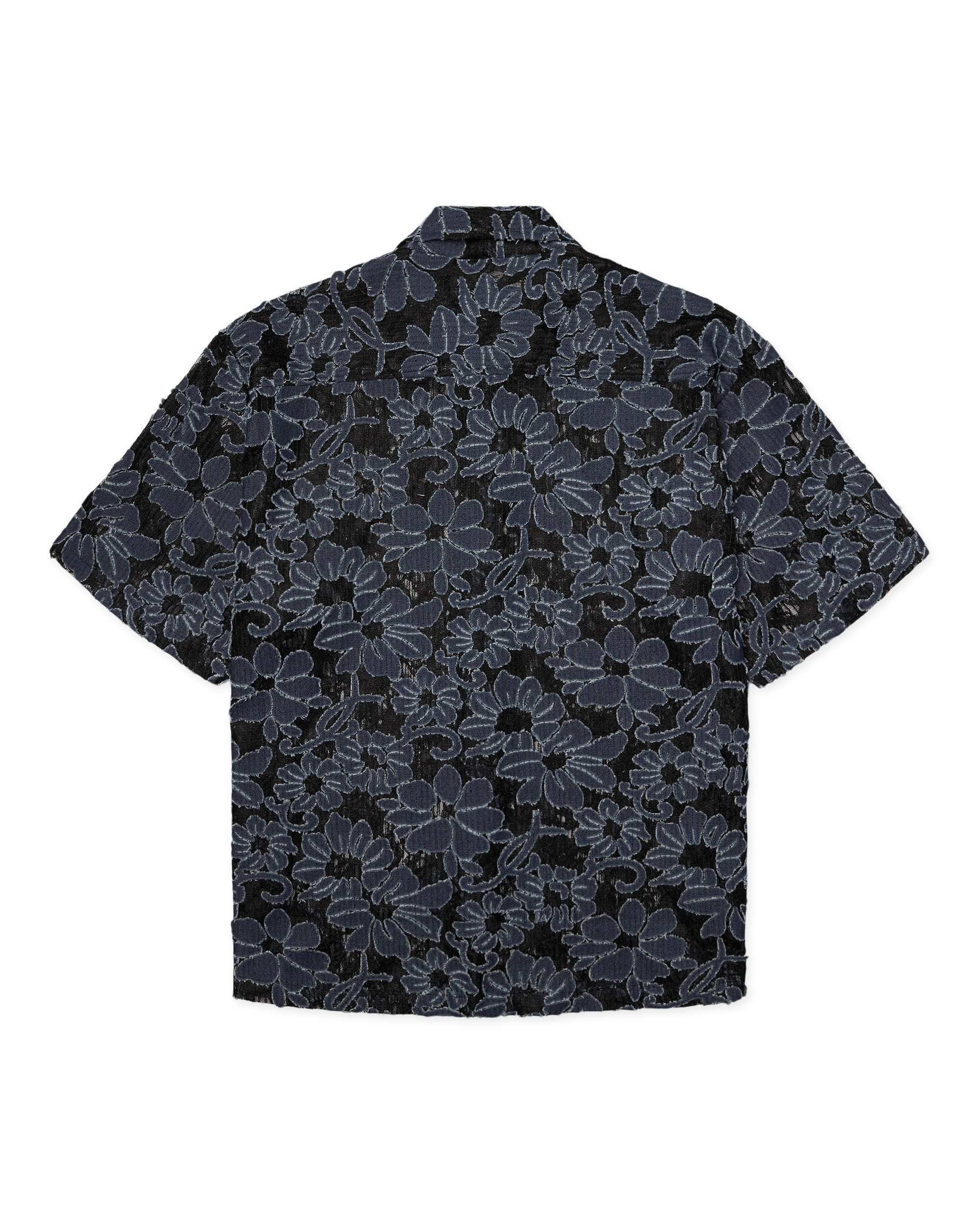 Woodbird WBWang Denim Lace Shirt Shirts Blue-Black